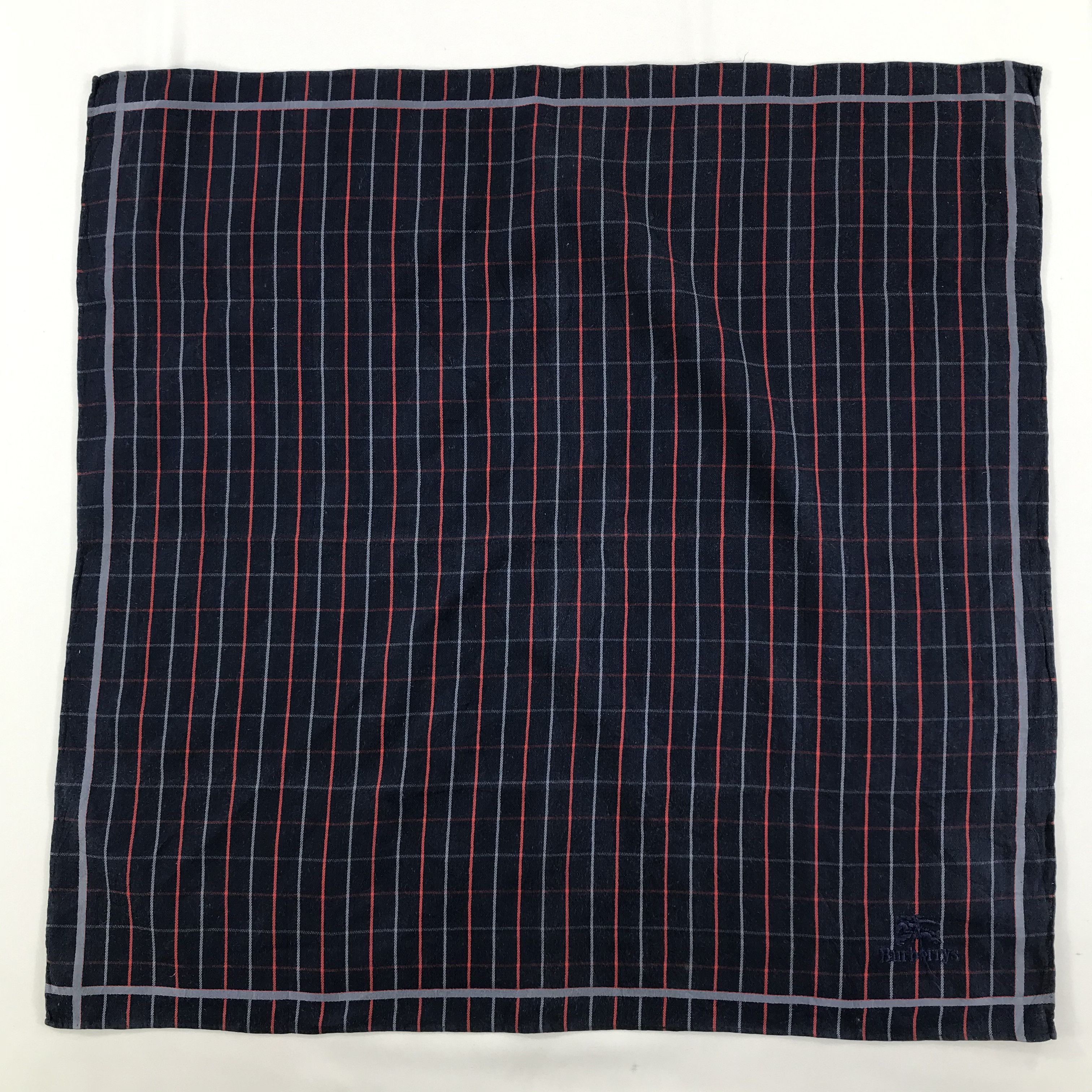 Burberry × Vintage Burberry Bandana / Handkerchief / Neckerchief - S1554 Size ONE SIZE - 1 Thumbnail