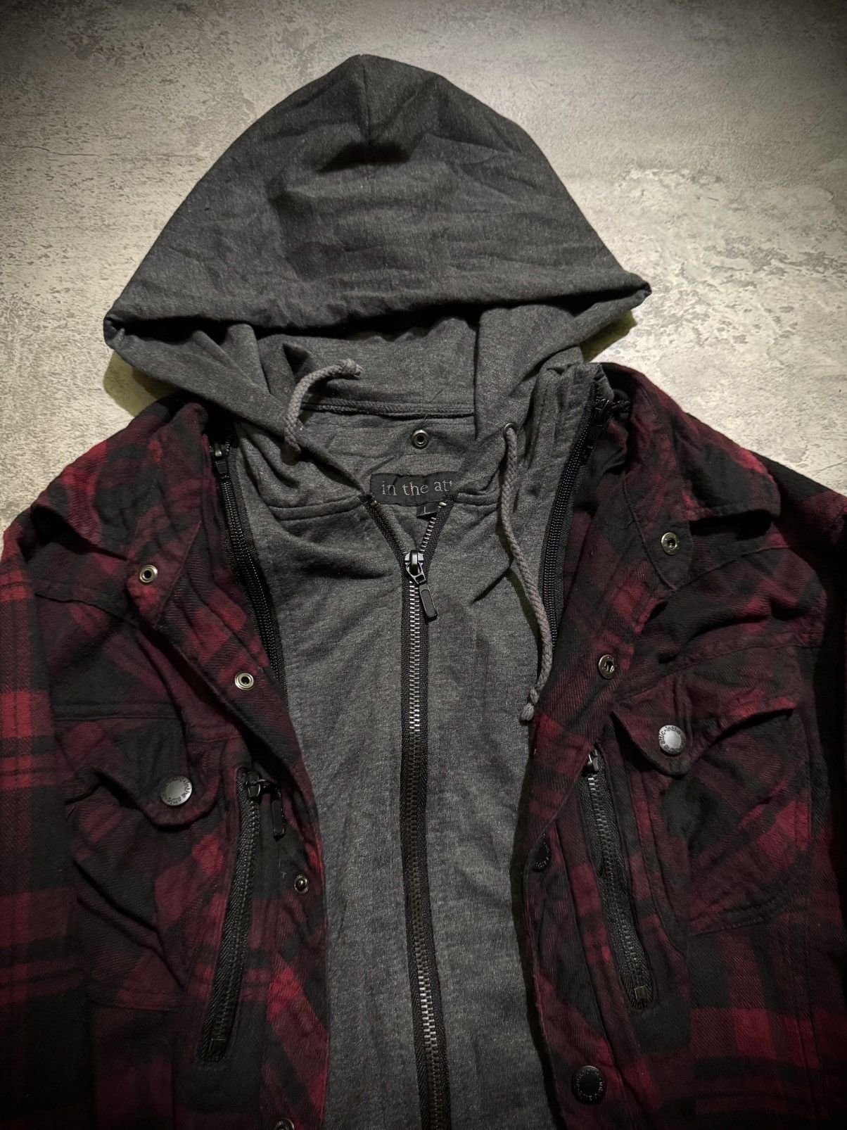 Hysteric Glamour Y2k Intheattic double layer ifsixwasnine Flannel Hooded Size US L / EU 52-54 / 3 - 4 Thumbnail