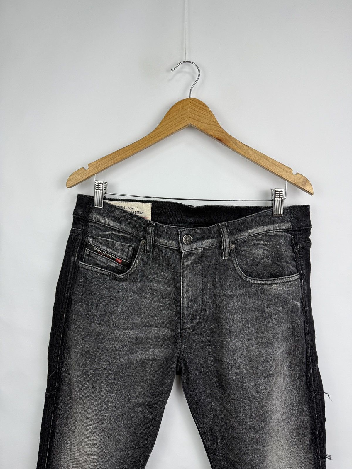Diesel 🇺🇸 Diesel D-Strukt Slim 009HY Stretch Jeans Punk Opium Style Size US 33 - 11 Thumbnail