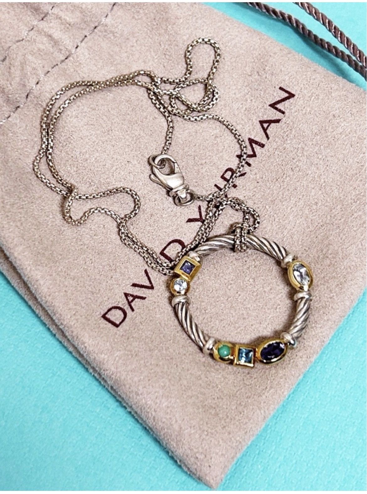 David Yurman Authentic David Yurman Confetti 925 & 14kt Gold Necklace Size ONE SIZE - 5 Thumbnail