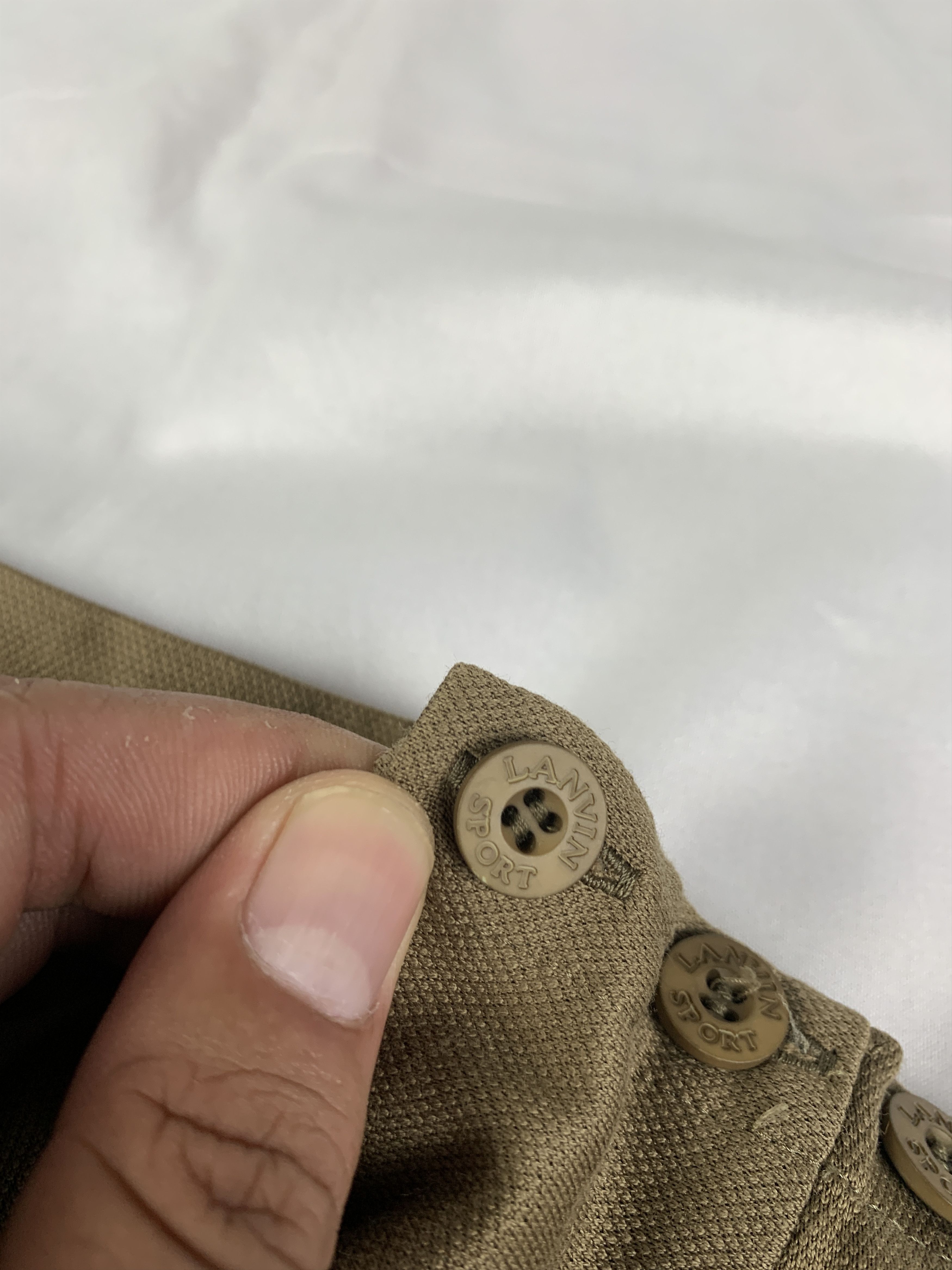 Lanvin Lanvin Sports Brown Side Button Golf Sleeve (L) Size L / US 10 / IT 46 - 9 Thumbnail