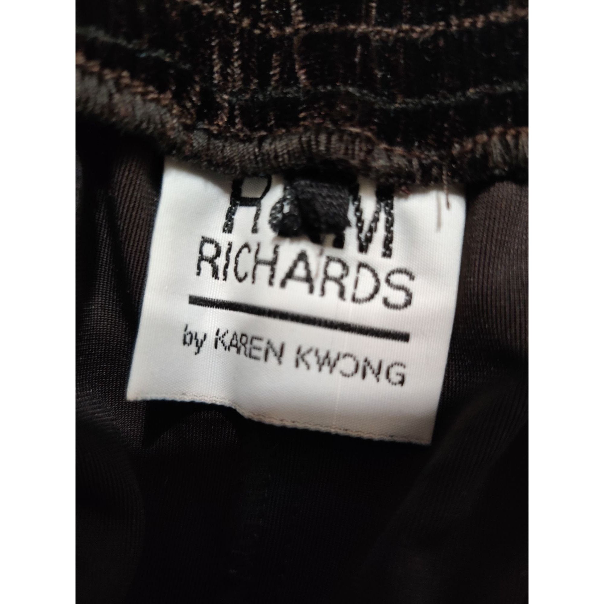Other R&M Richards L Womens Pants Brown Velour Pull On Straight Le Size 30" / US 8 / IT 44 - 7 Thumbnail