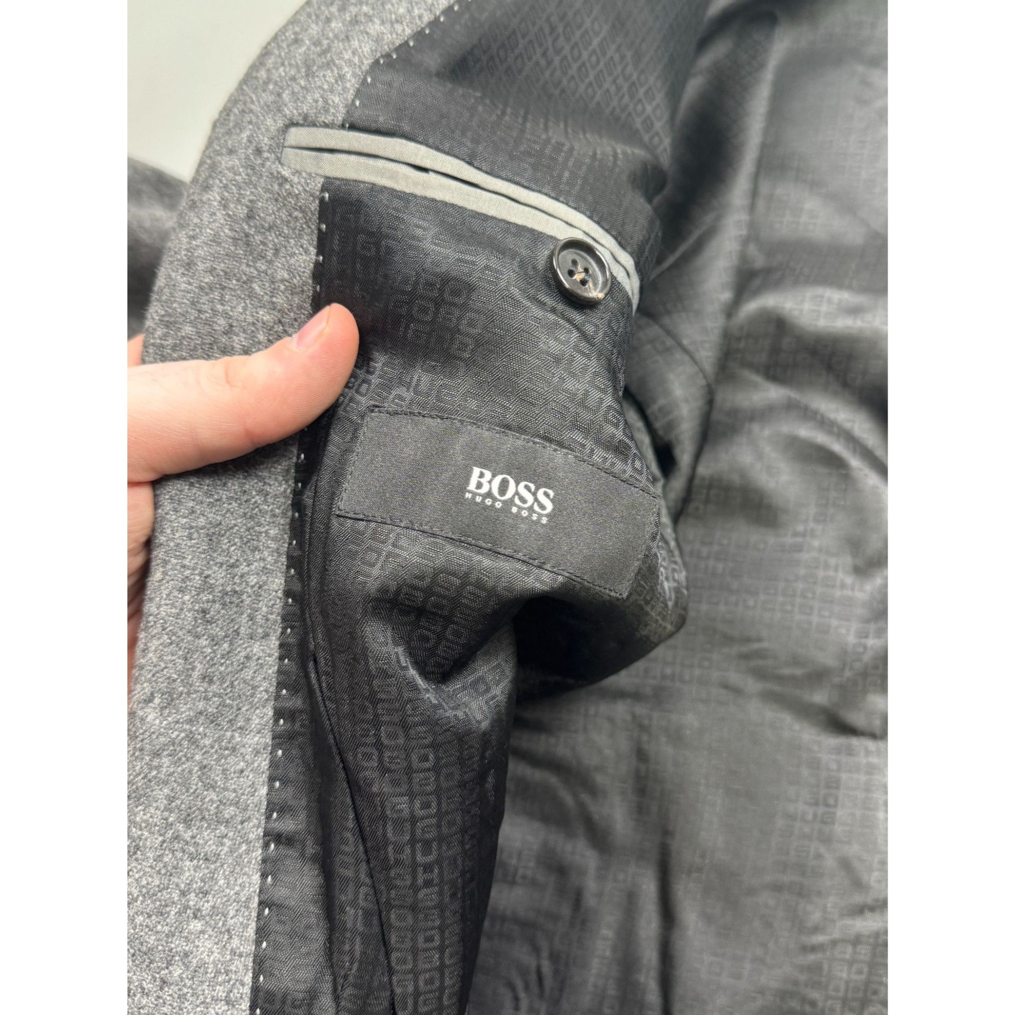 Hugo Boss Hugo Boss Pasini Checkered Wool Blazer (Y1276) Size 38R - 8 Thumbnail