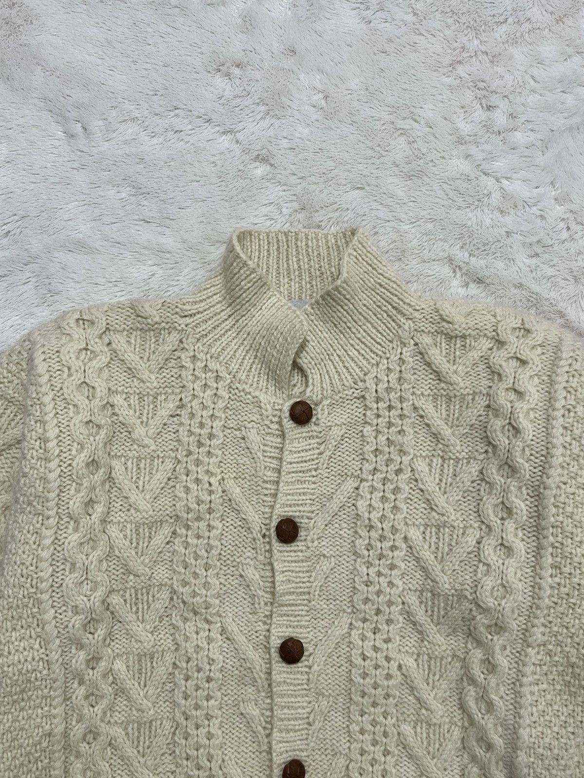 SHIPS Vintage SHIPS Japan Heavyweight Hand-Knit Wool Cardigan Size US M / EU 48-50 / 2 - 3 Thumbnail