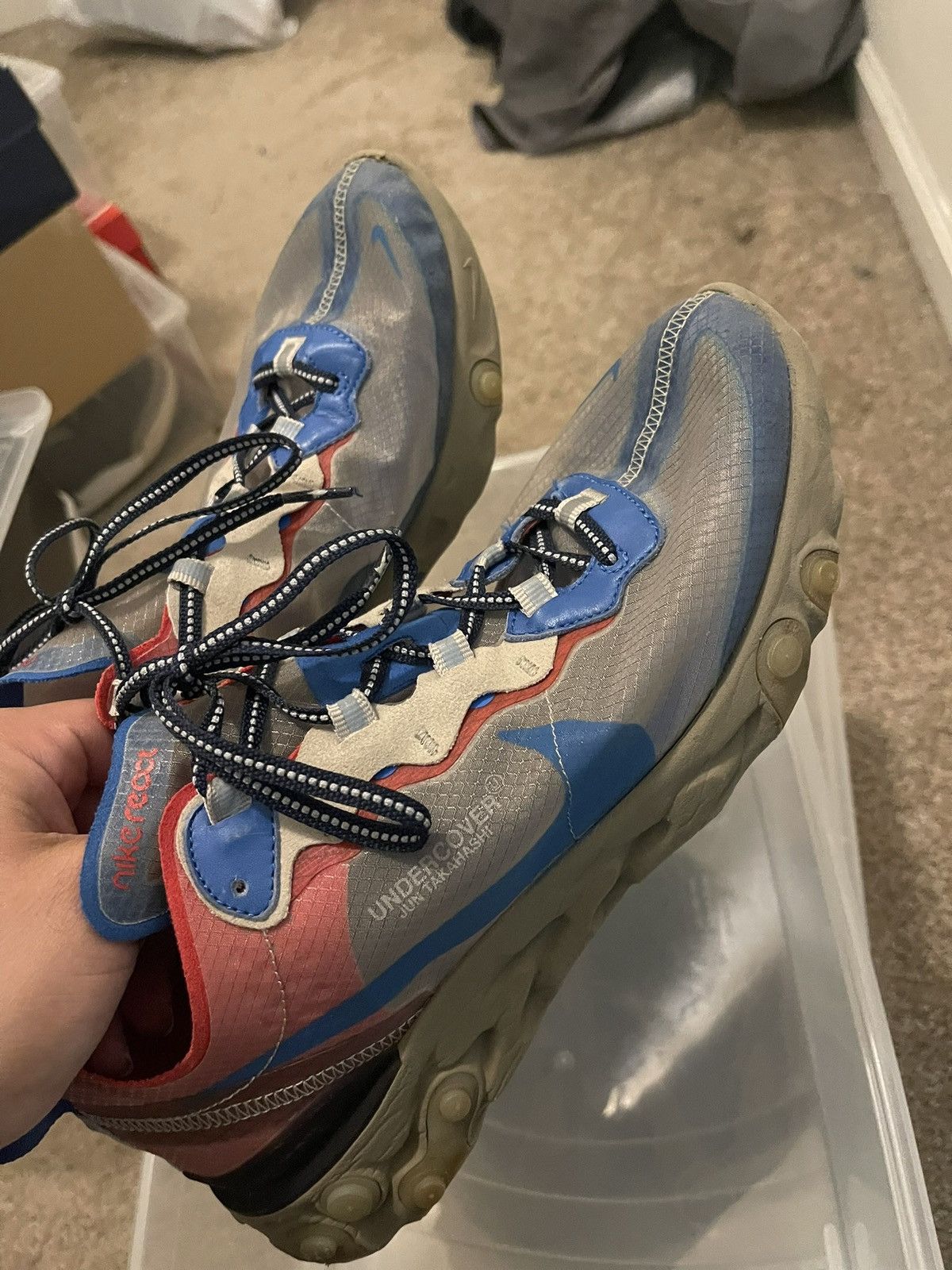 Nike × Undercover Undercover x Nike React Element 87 'Light Beige' Size US 9.5 / EU 42-43 - 1 Thumbnail