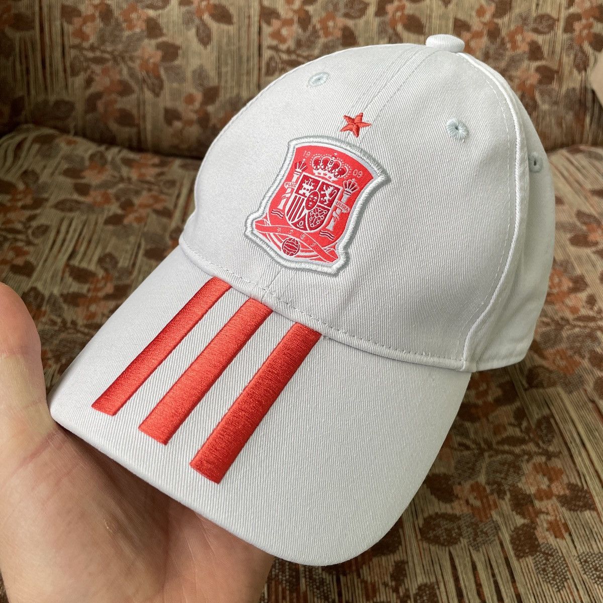 Adidas Adidas Spain FEF 3 Stripes Football Soccer Grey Cap Hat Size ONE SIZE - 7 Thumbnail