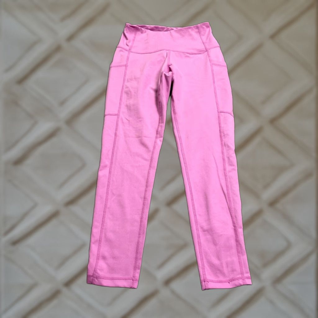 Vintage Z by Zella Compression Leggings Women XS Pink Pocket Athletic Active Gym 23x24.5 Size 26" / US 2 / IT 38 - 1 Thumbnail