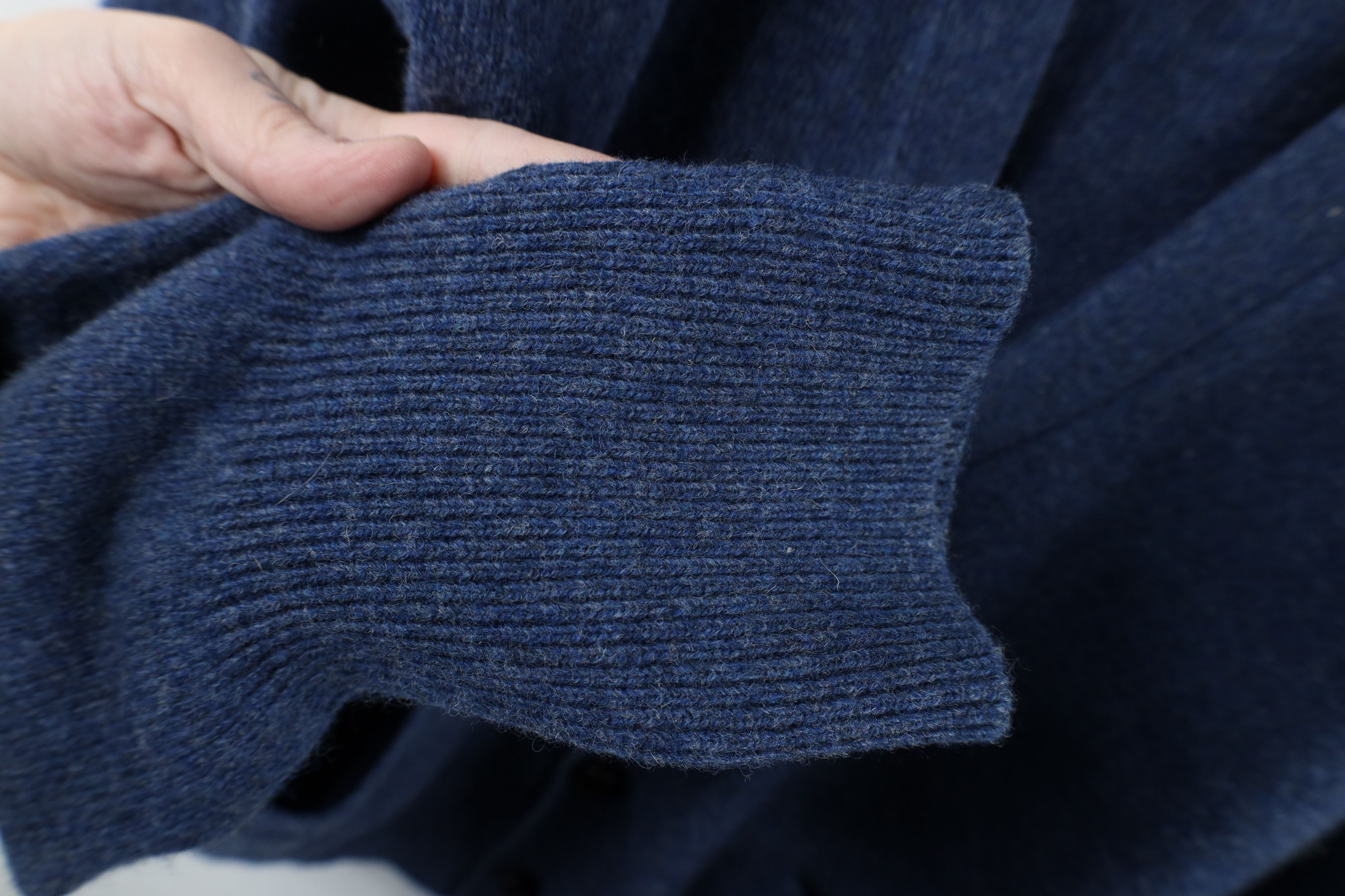 Vintage Vintage 90s Streetwear Knit Button Cardigan Sweater Blue Size US XL / EU 56 / 4 - 8 Thumbnail