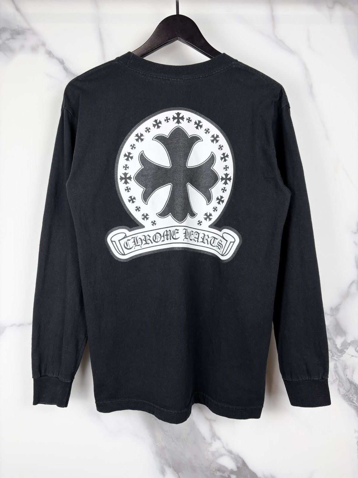 Chrome Hearts CHROME HEARTS Scroll Longsleeve T Shirt Red | Grailed