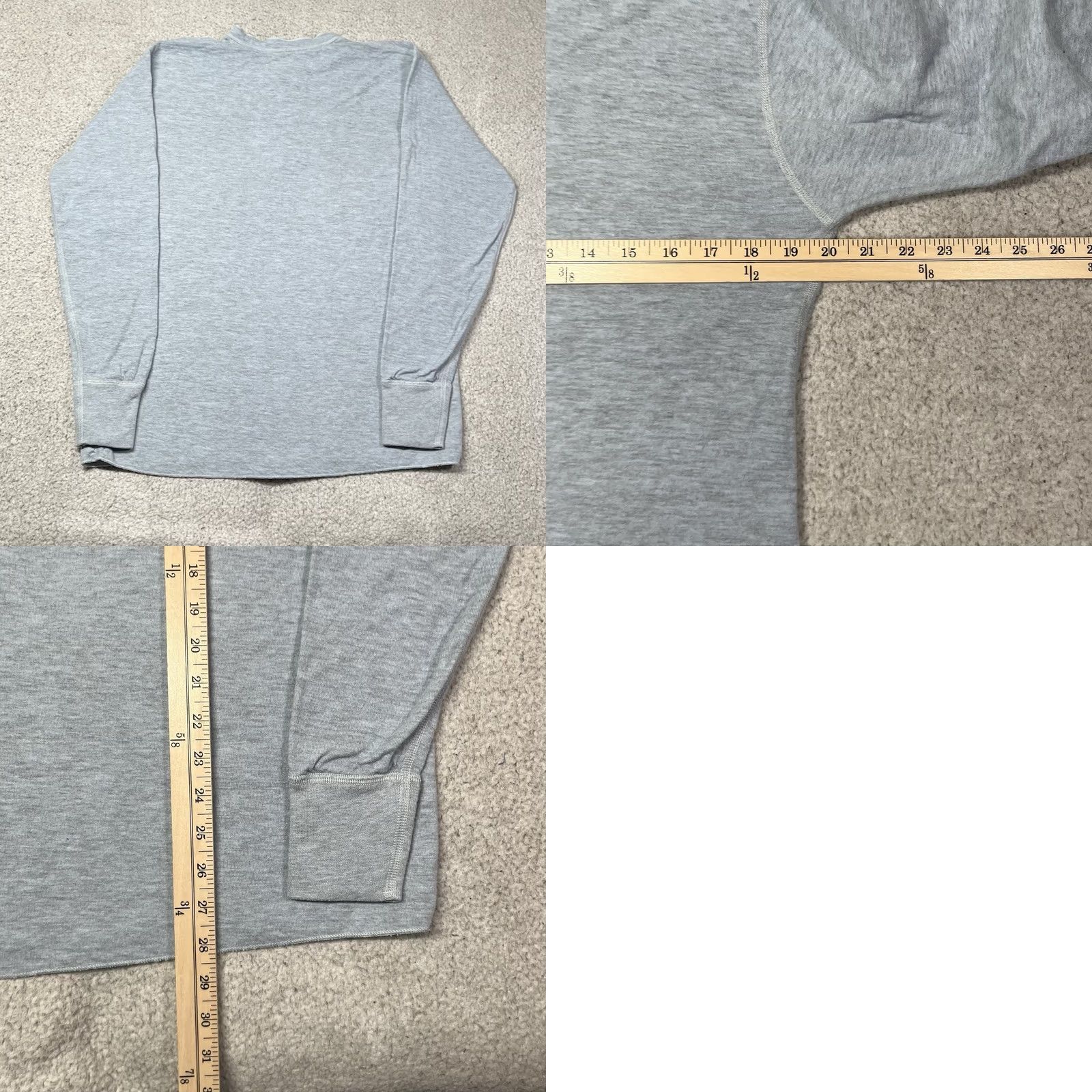 Vintage VINTAGE LL Bean River Driver Shirt Mens M Blue Henley Wool Long Sleeve Thermal 2 Layer Size US M / EU 48-50 / 2 - 8 Thumbnail