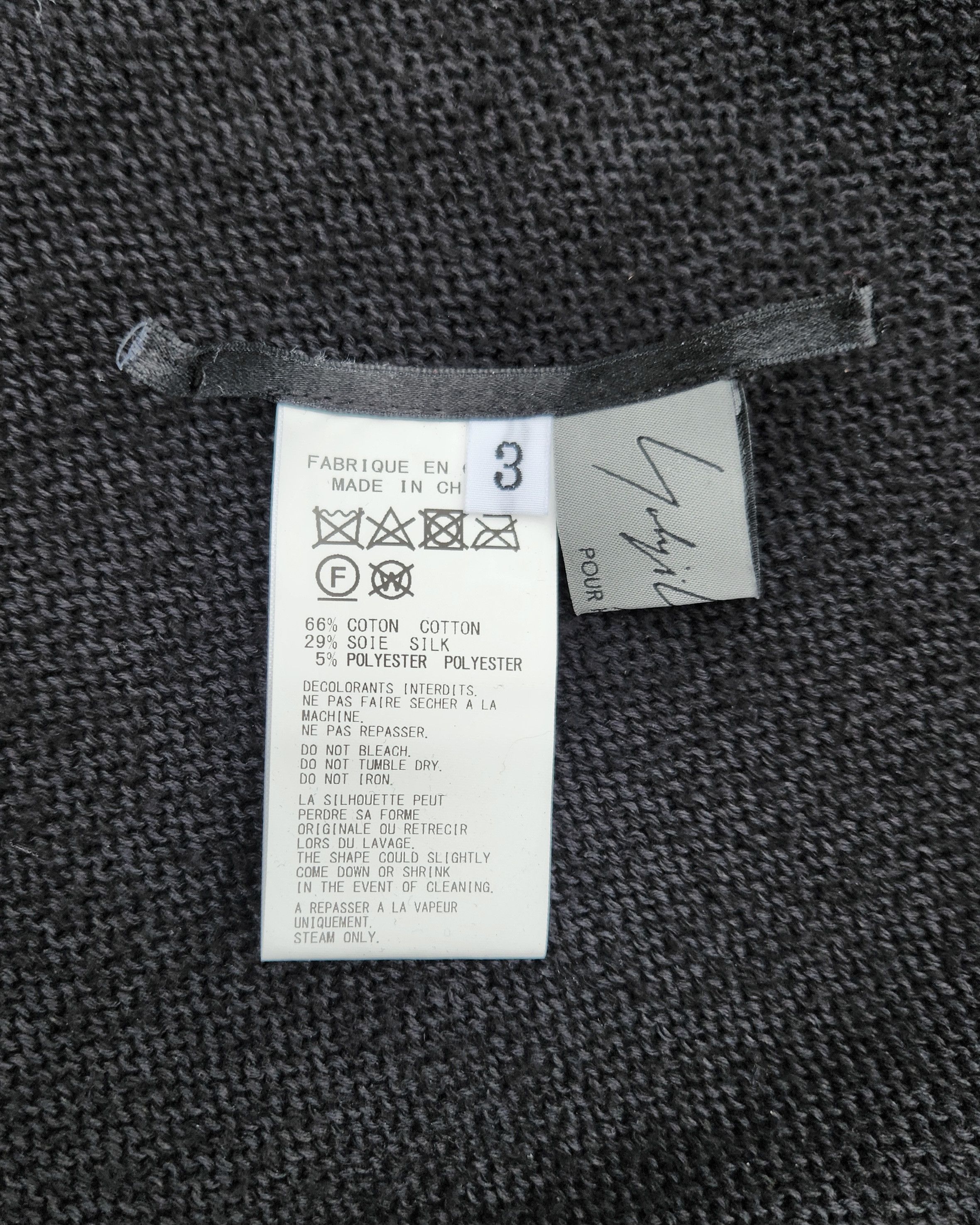 Yohji Yamamoto Yohji Yamamoto Pour Homme Black Reversible Knit Vest Size US M / EU 48-50 / 2 - 7 Thumbnail