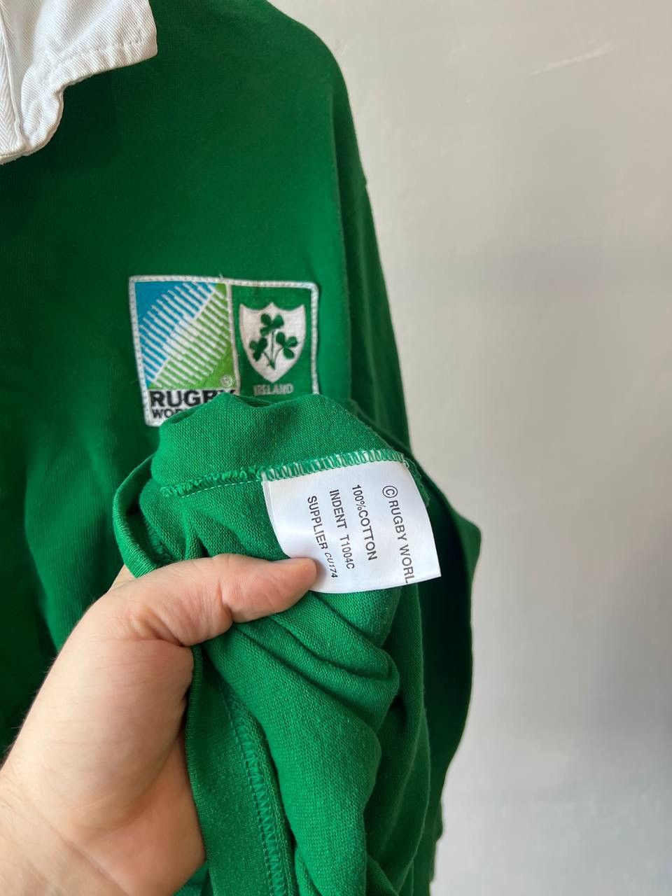 Cotton Traders 1989 WORLD CUP IRB IRELAND TEAM RUGBY UNION JERSEY SHIRT SZL Size US L / EU 52-54 / 3 - 11 Thumbnail