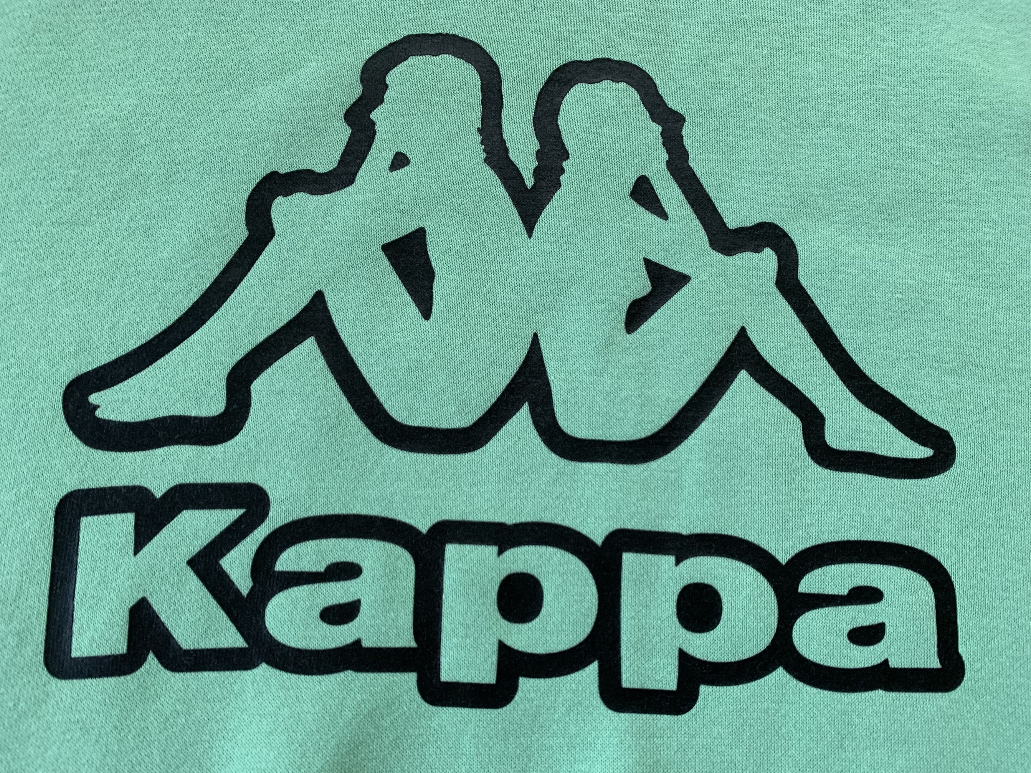 Kappa Kappa New Light Green Big Print Cotton Sweatshirt Size US M / EU 48-50 / 2 - 5 Thumbnail
