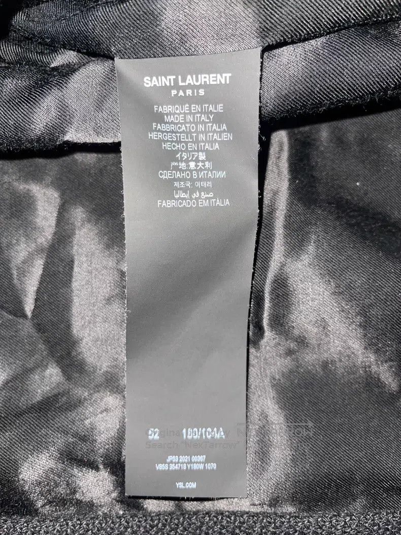 Saint Laurent Paris Saint Laurent Paris Black and White Baseball Jacket Size US L / EU 52-54 / 3 - 7 Thumbnail