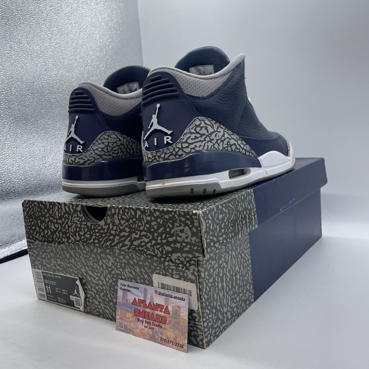 Jordan Brand Air Jordan 3 Georgetown Size US 11 / EU 44 - 5 Thumbnail