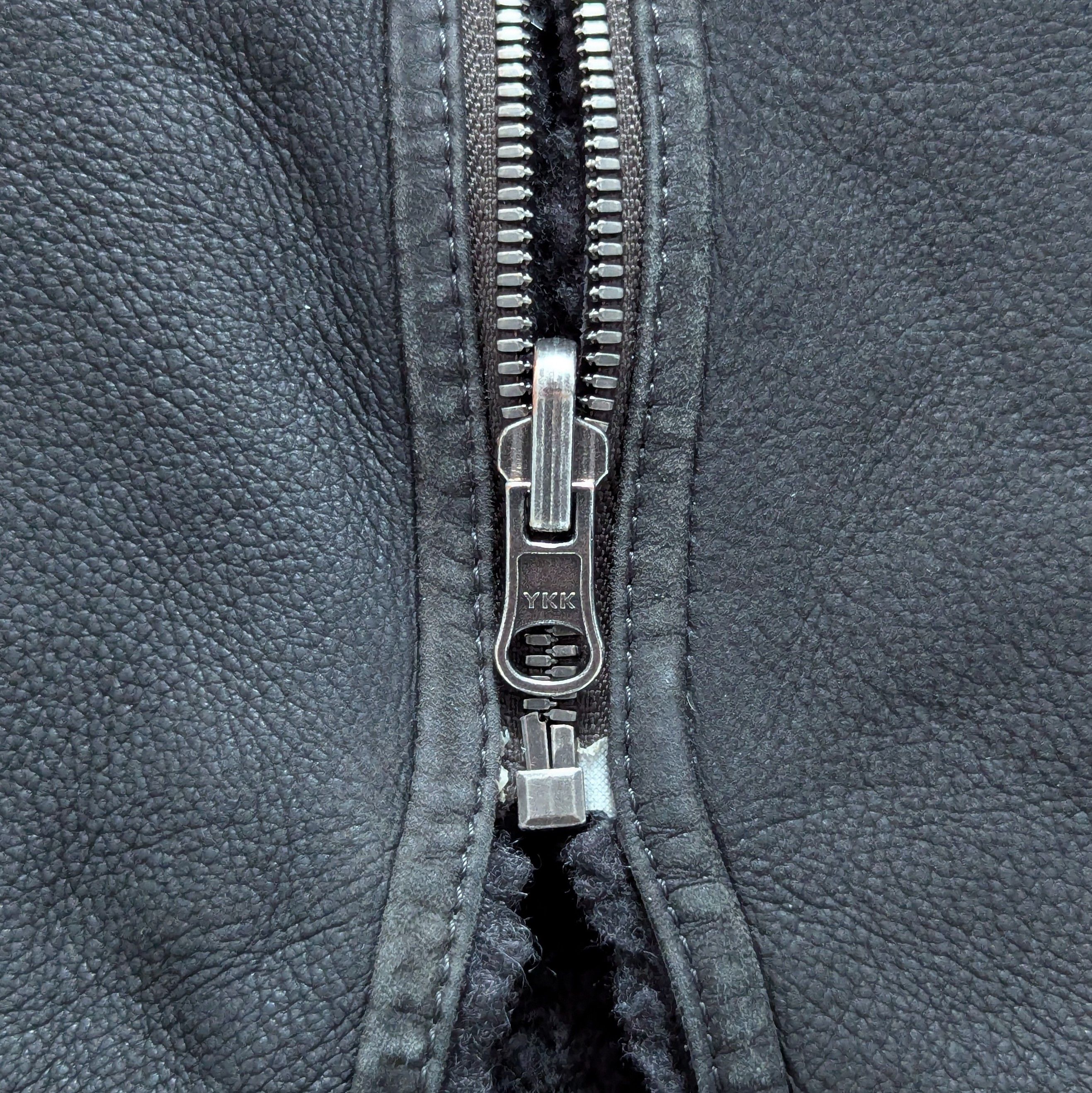 Leather VSP Women's Double Sided 100% Lamb Shearling Hooded Zip Coat Size L / US 10 / IT 46 - 14 Thumbnail