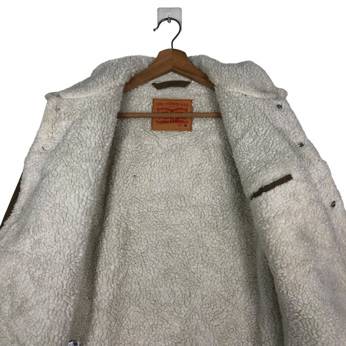 Levi's 🔥VINTAGE BIKER JACKET SHERPA LINING LEVI’S MULTI POCKETS Size US M / EU 48-50 / 2 - 14 Thumbnail