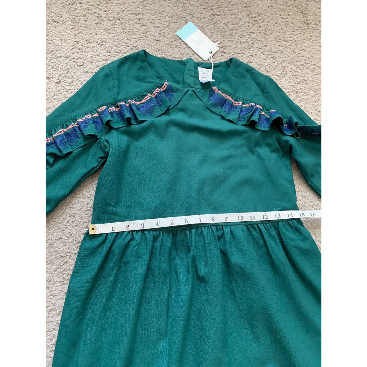 Other CARREMENT BEAU GIRL GREY RIFFLE DRESS Size XS / US 0-2 / IT 36-38 - 18 Thumbnail