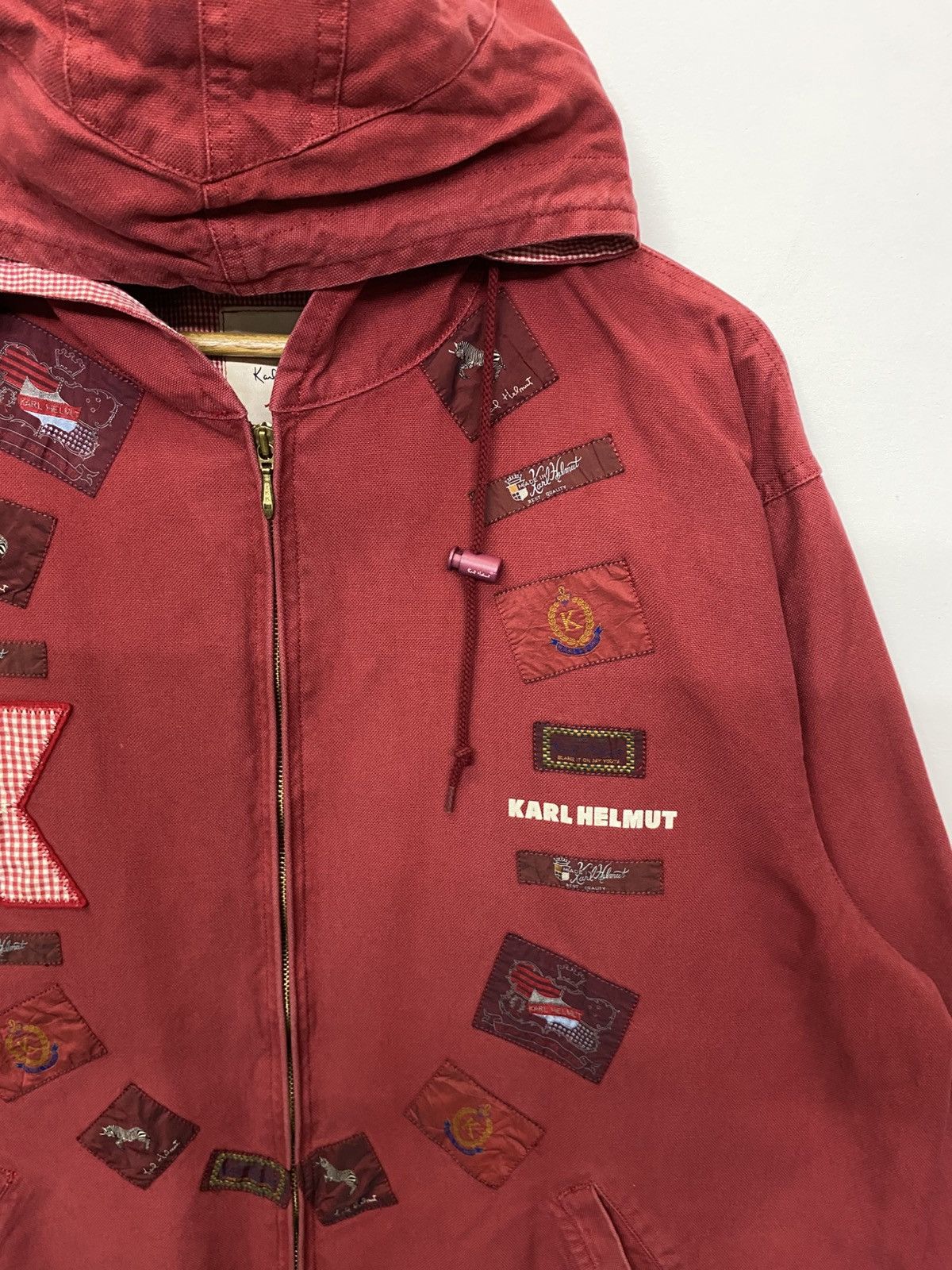 Karl Helmut Karl Helmut Patches Hoodie Zipper Jacket Size US XXL / EU 58 / 5 - 5 Thumbnail