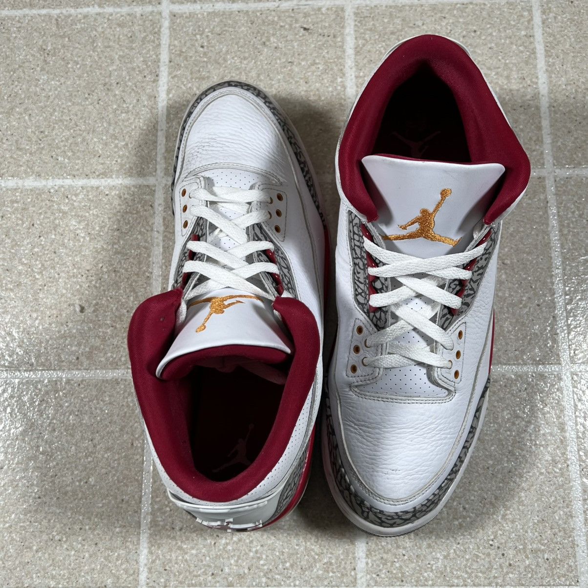 Jordan Brand Air Jordan 3 Retro Cardinal Red Size 12 Basketball Nike Size US 13 / EU 46 - 6 Thumbnail