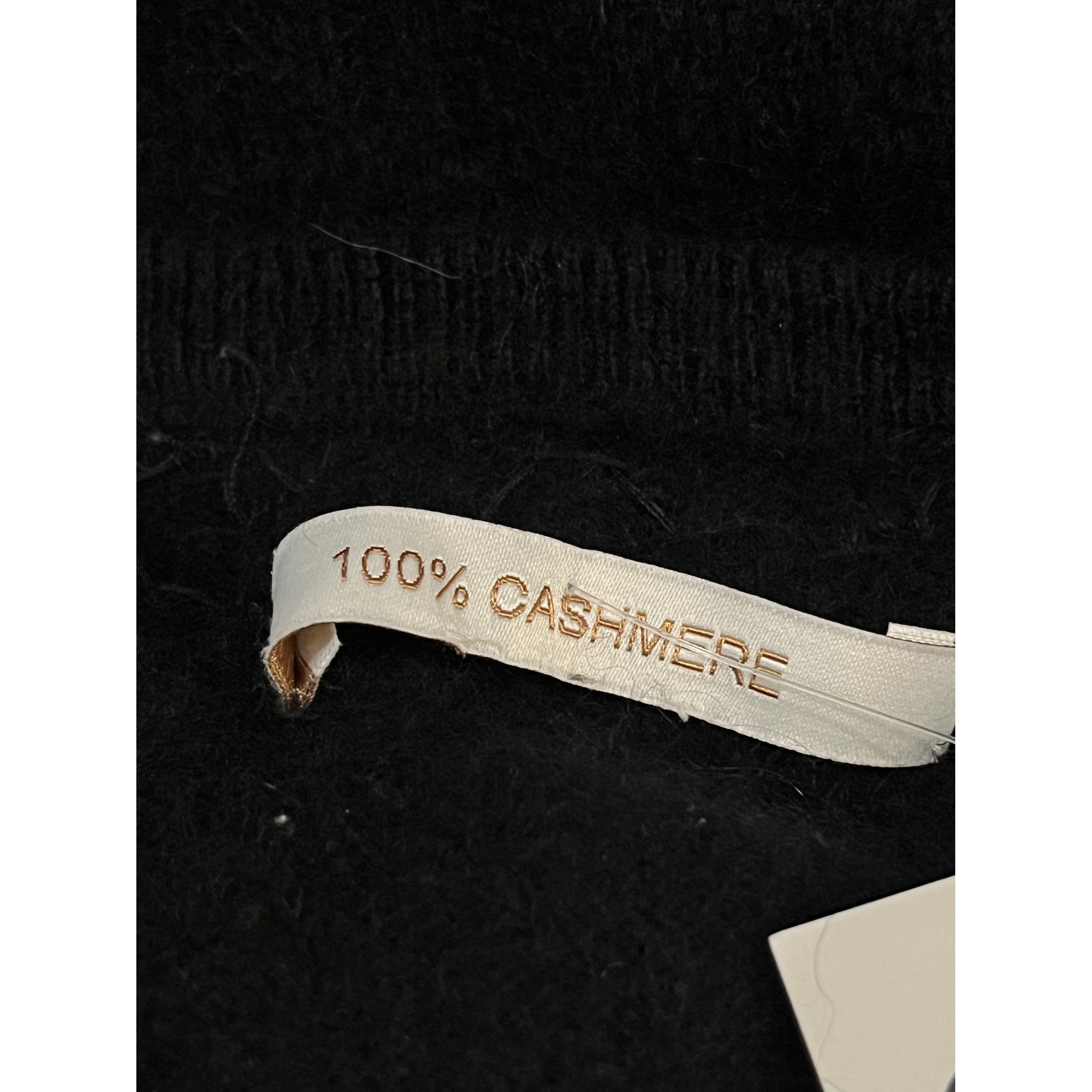 Other Vintage Cashmere Black Knit Sweater With Stone Size M / US 6-8 / IT 42-44 - 3 Thumbnail