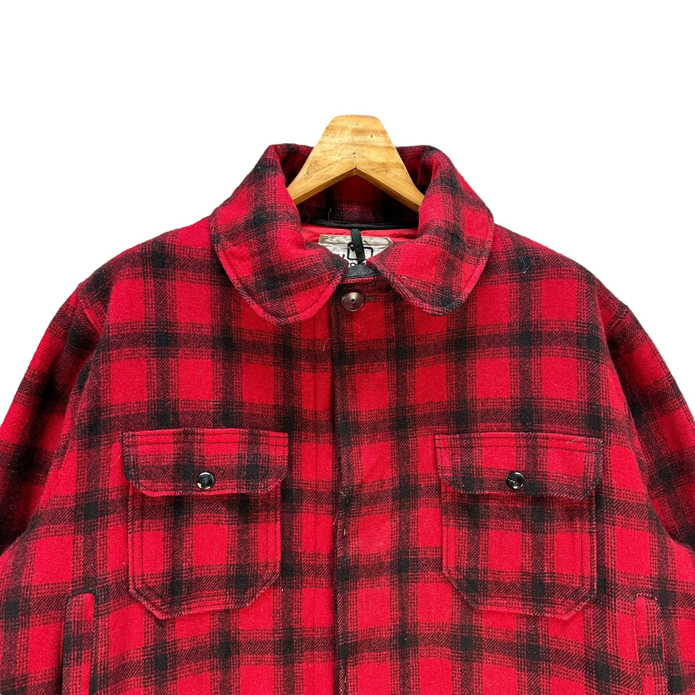 Woolrich Woolen Mills Vintage 80's WOOLRICH Checked Flannel Chore Jacket #A80-1935 Size US XL / EU 56 / 4 - 2 Thumbnail