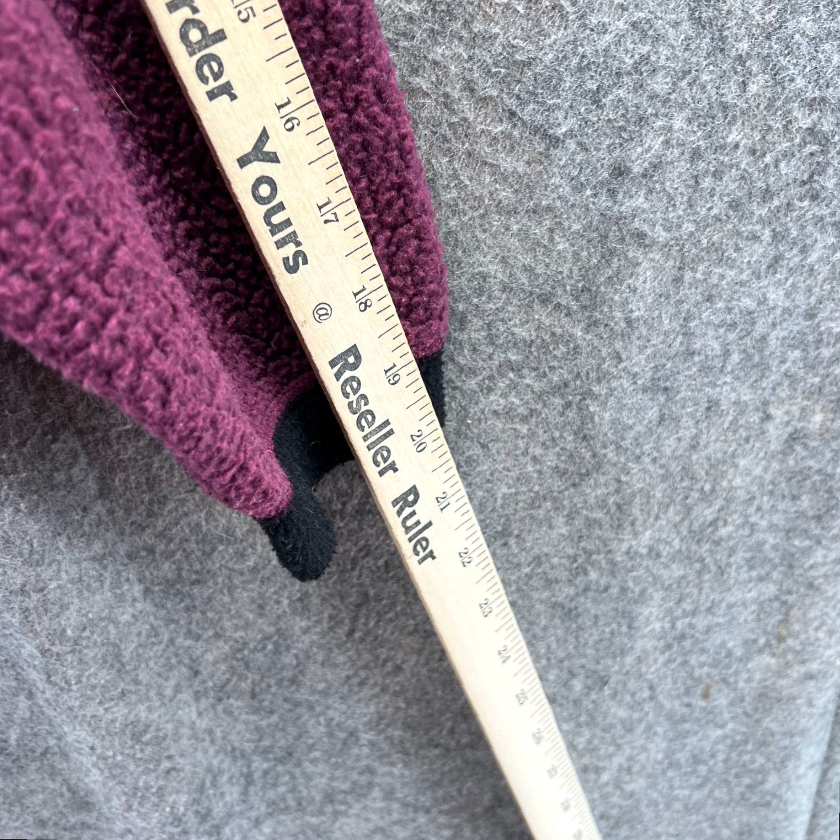 Vintage VINTAGE REI Fleece Jacket Women Small Burgundy Full Zip Sherpa Sweater Bomber Jacket Size S / US 4 / IT 40 - 3 Thumbnail