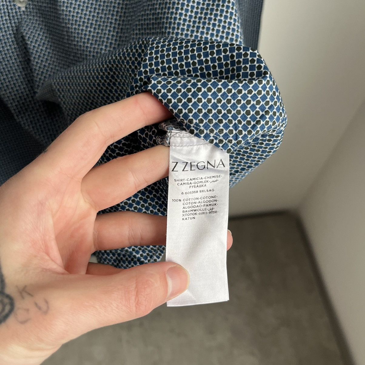 Z Zegna Z Zegna Men’s Shirt 42 Size US M / EU 48-50 / 2 - 5 Thumbnail