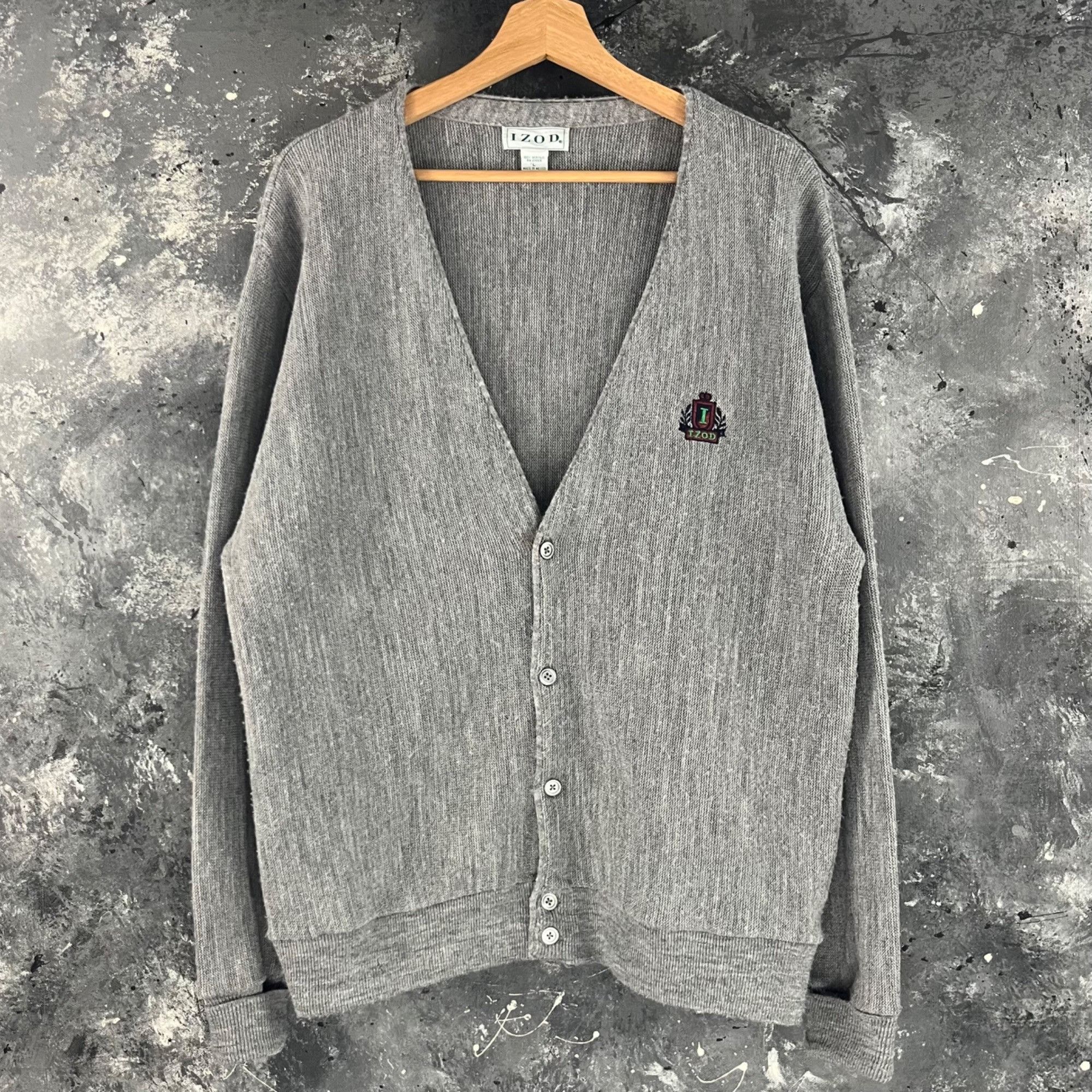 Izod × Vintage Vintage 90’s Izod cardigan Size US L / EU 52-54 / 3 - 1 Thumbnail