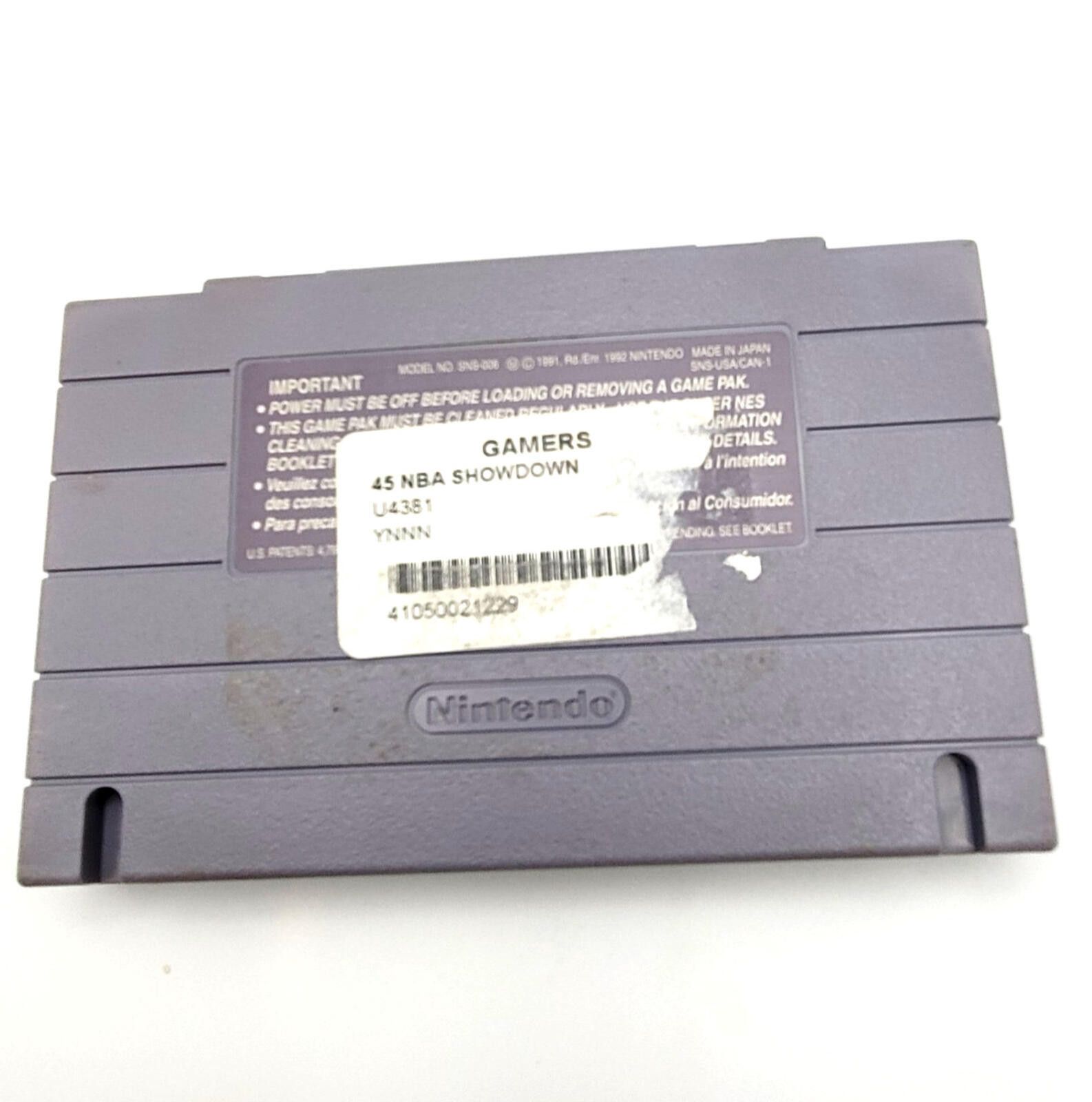 Other NBA Showdown (Super Nintendo SNES) Game Cartridge Size ONE SIZE - 4 Thumbnail