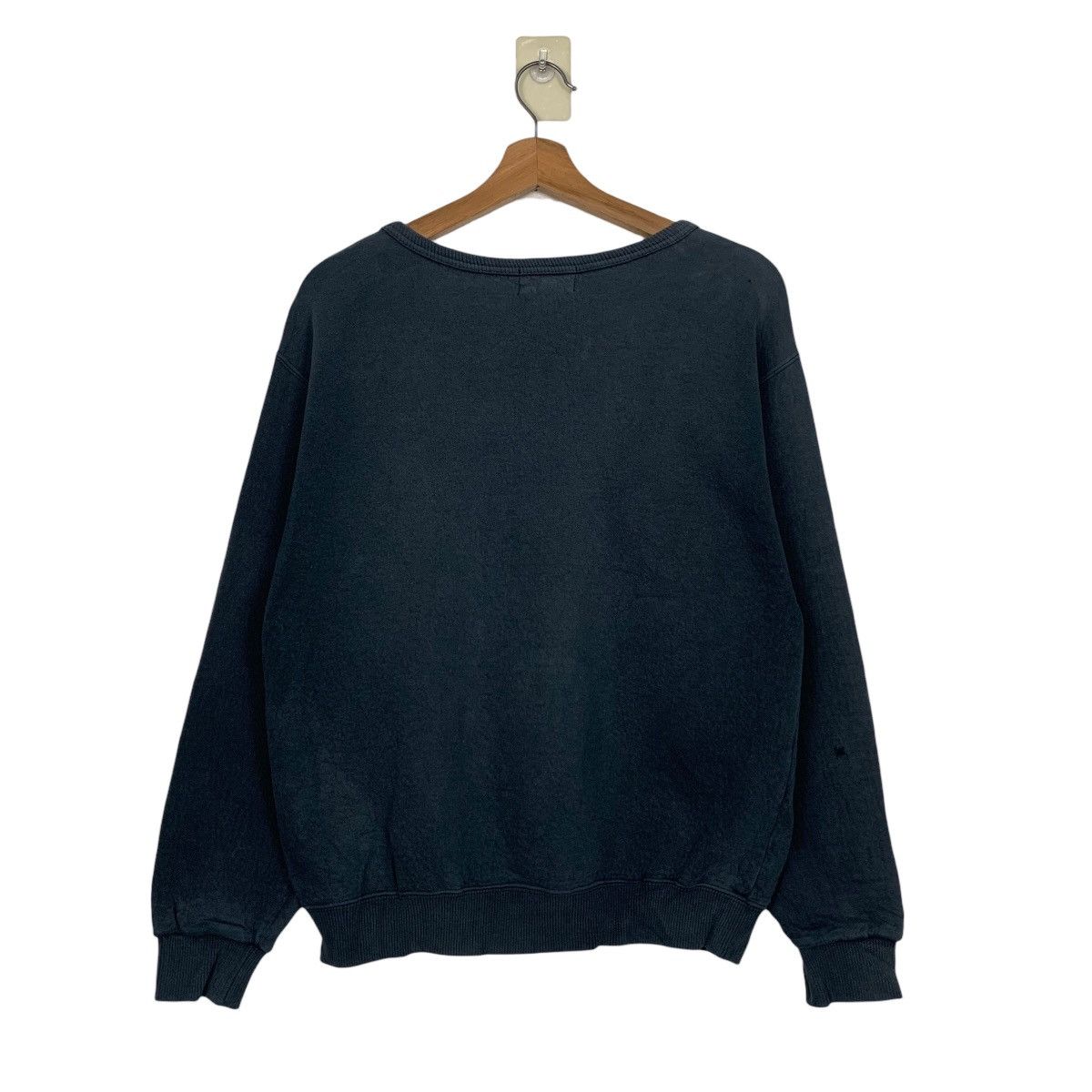 Gianni Valentino 90’s GIANNI VALENTINO Faded Black Sweatshirt #3569-C163 Size US M / EU 48-50 / 2 - 12 Thumbnail
