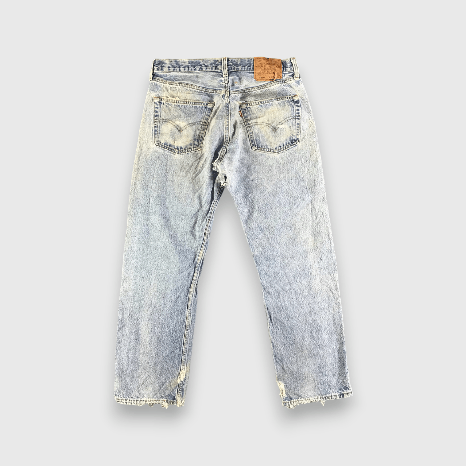 Levi's 90s Vintage Light Wash Levis 501 Jeans-J3875 Size US 31 - 2 Thumbnail