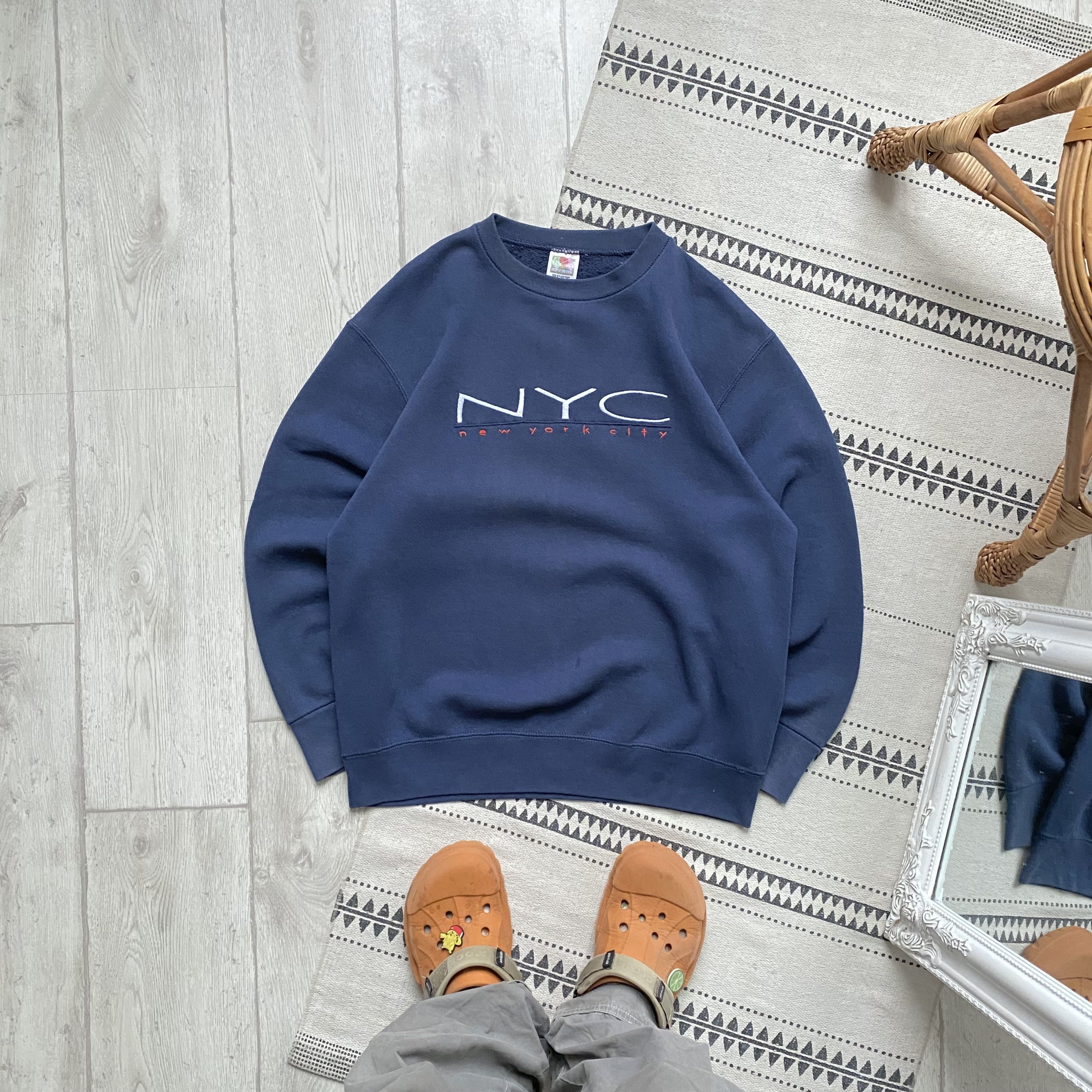 Russell Athletic 🗽Vintage 90s USA NEW York city sweatshirt Y2K Size US M / EU 48-50 / 2 - 1 Thumbnail