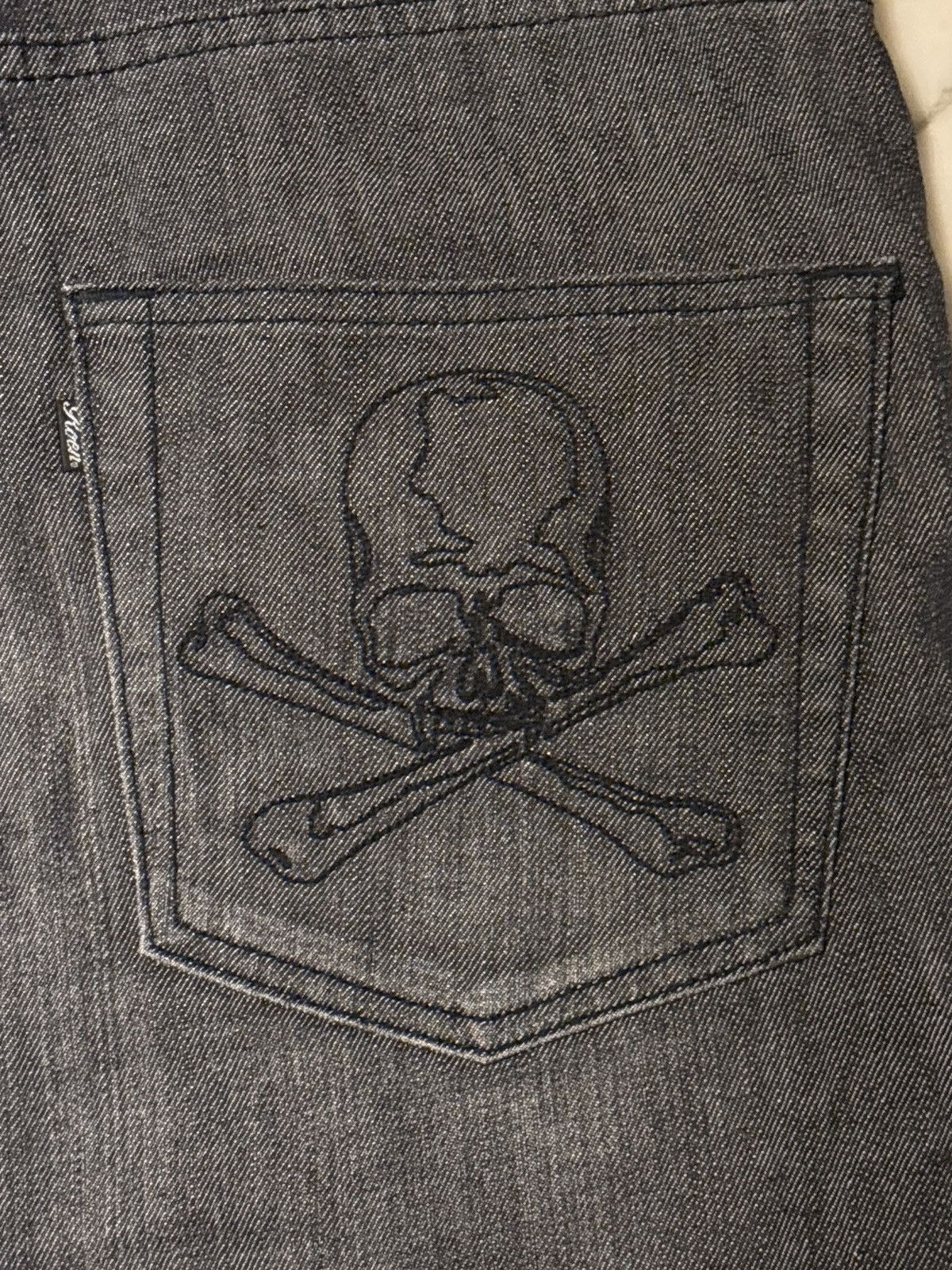 Roen Roen Swarovski Embellished Skull Denim Shorts Size US 30 / EU 46 - 4 Thumbnail
