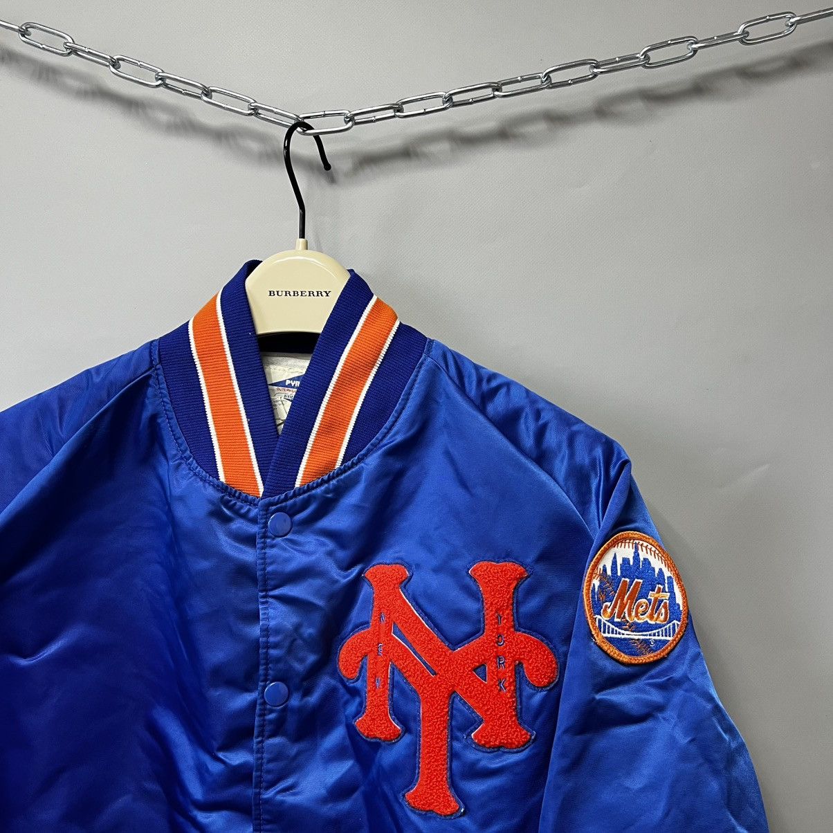 MLB × Starter × Vintage 90s NY METS Baseball Club Jacket Bomber y2k made in USA 🇺🇸 Size US M / EU 48-50 / 2 - 3 Thumbnail