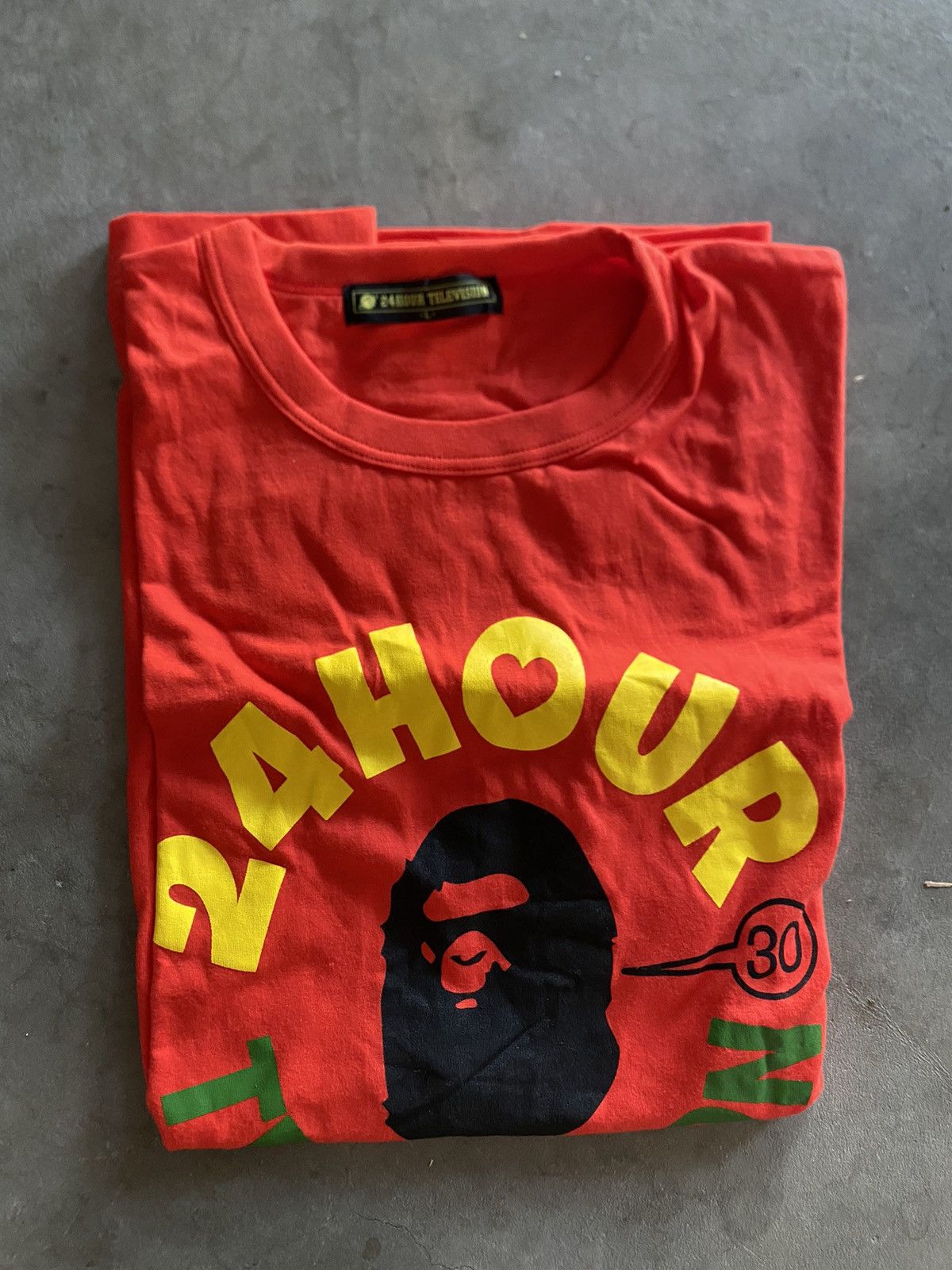 Bape Bape 24 Hours Television Tee Size US L / EU 52-54 / 3 - 1 Thumbnail