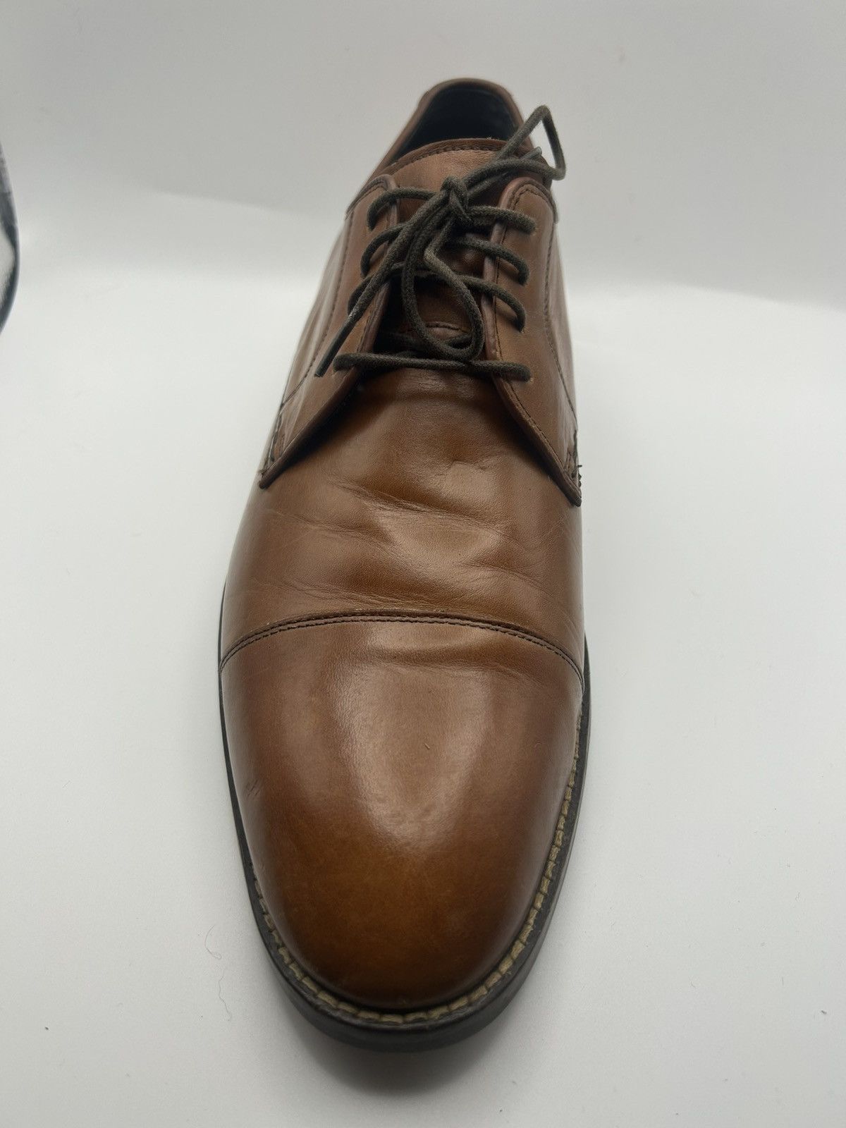 Cole Haan Cole Haan Mens Size 10 Lenox Oxford British Tan Leather Shoe Size US 10 / EU 43 - 7 Thumbnail