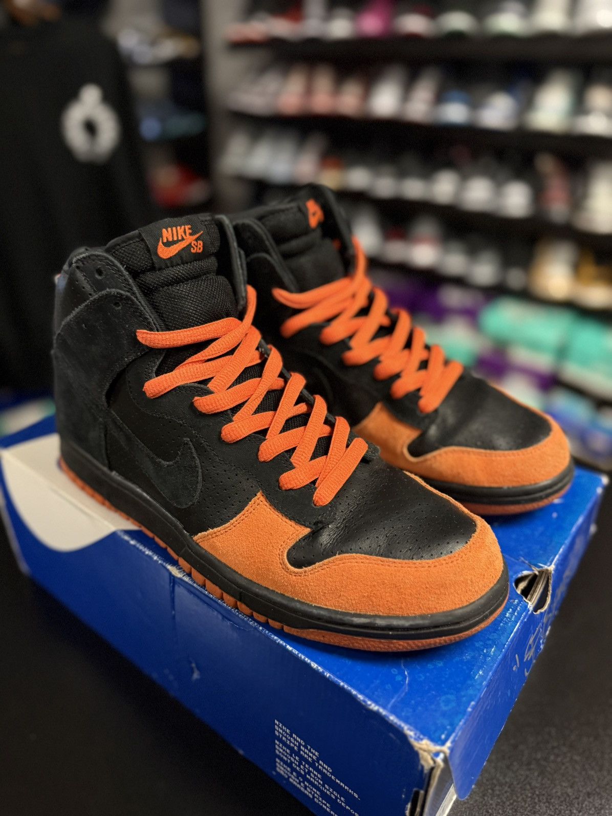 Nike Size 11 - Nike Dunk Pro Sb High Black Nike 305050-005 Size US 11 / EU 44 - 4 Thumbnail