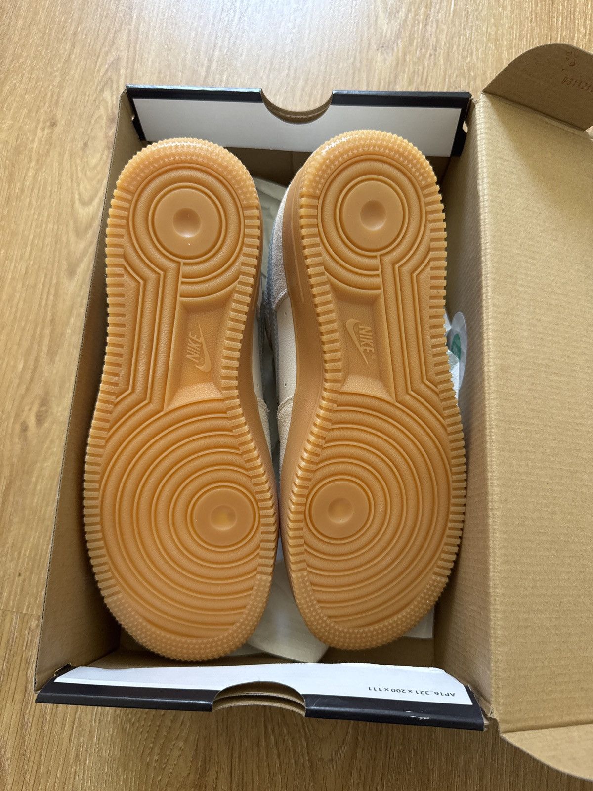 Nike nike air force 1 nude/white color Size US 7.5 / EU 40-41 - 5 Thumbnail