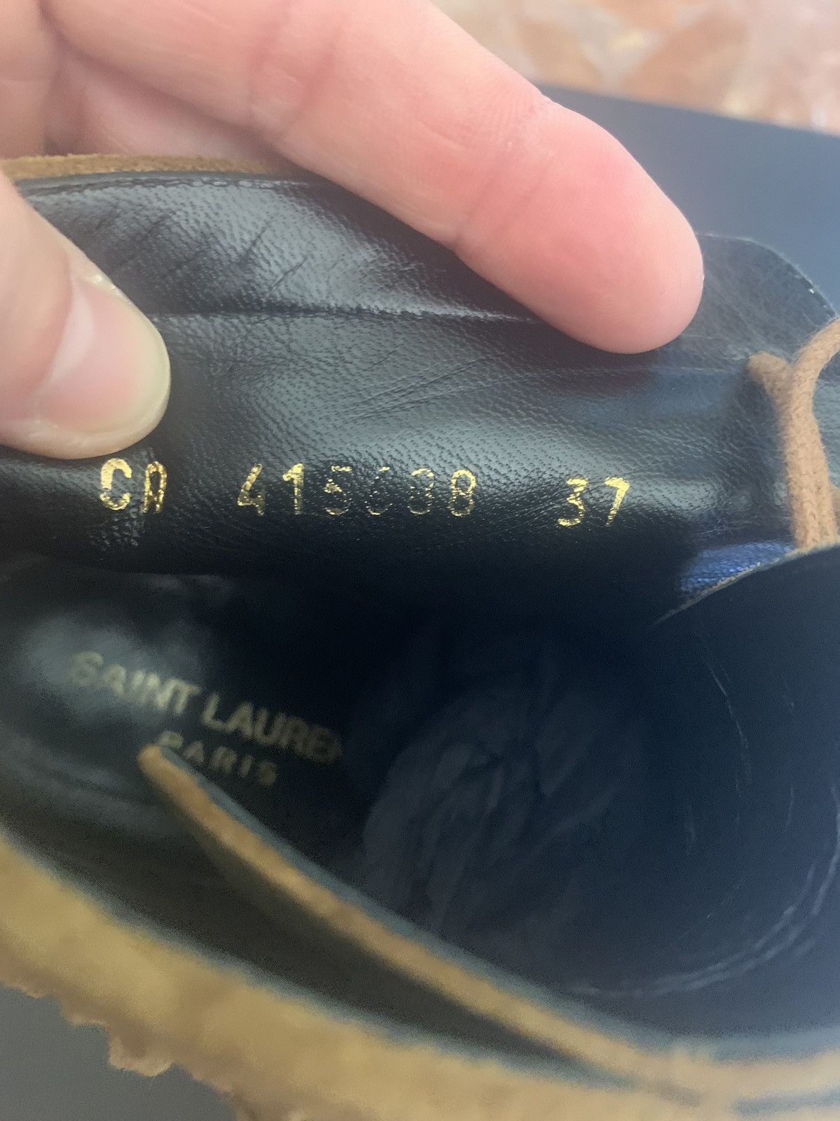 Saint Laurent Paris Mustard ankle boots in suede Saint Laurent Size US 6 / IT 36 - 3 Thumbnail