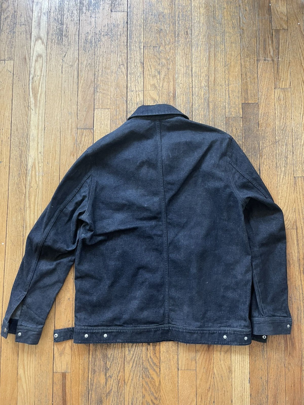 Cos Waxed Denim Quarter Zip Pullover Size US M / EU 48-50 / 2 - 2 Thumbnail