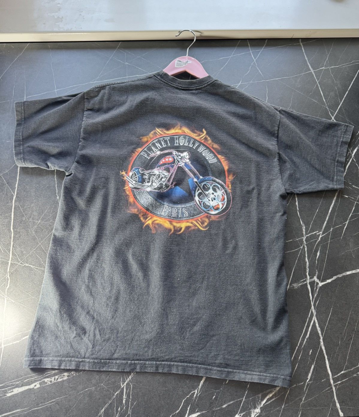 Planet Hollywood VTG 90s Planet Hollywood Biker Printed T Shirt Size US M / EU 48-50 / 2 - 5 Thumbnail