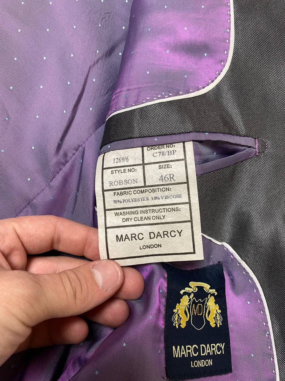 Vintage Vintage Marc Darcy Classic Fit Blazer Size 46R Size 46R - 2 Thumbnail