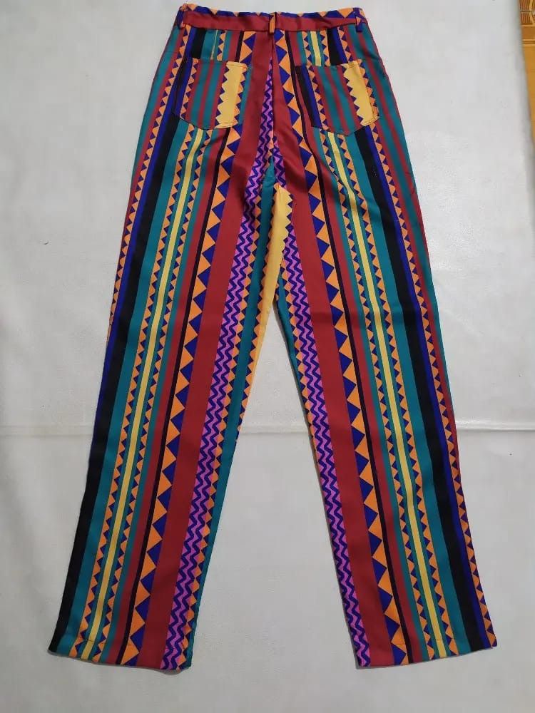 Other Order Plus Multicolour Art Square design High rise Pants Size US 28 / EU 44 - 7 Thumbnail