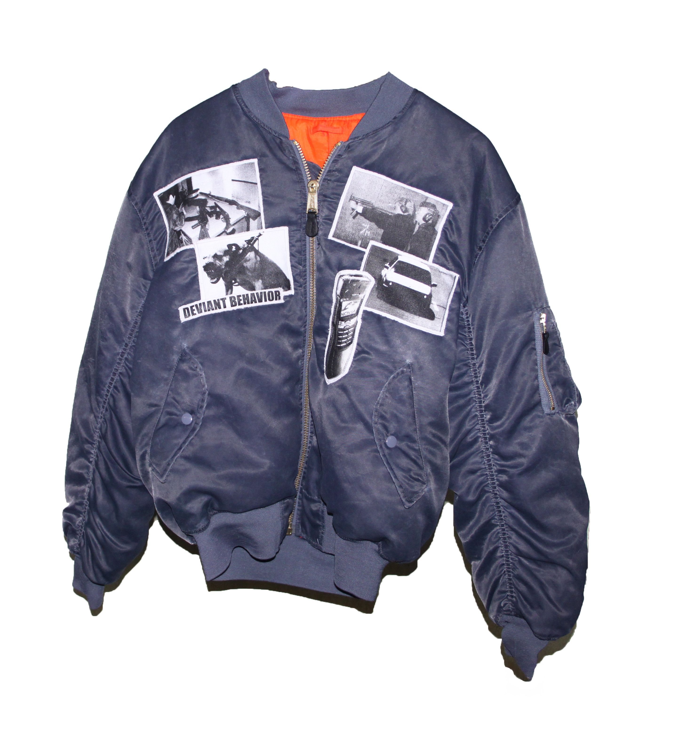 1of1 Vintage Custom Bomber MA-1 Jacket flyers man