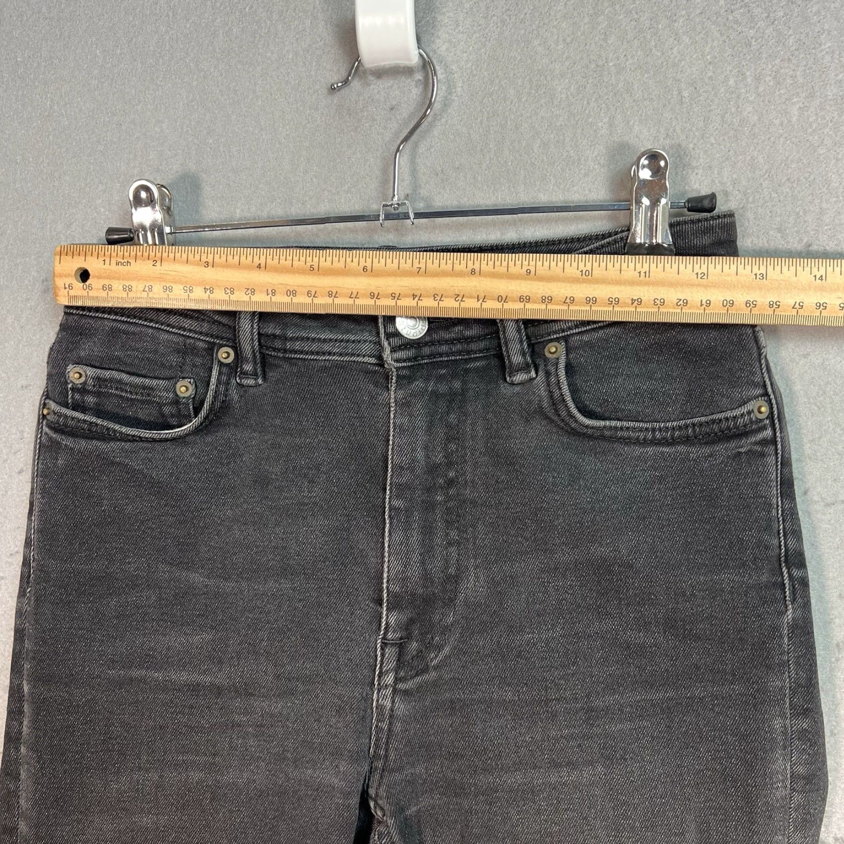 Acne Studios ACNE STUDIOS Jeans Women’s 25 x 25.5 Bla Konst Skinny Black Denim Made in Italy Adult Women 25in 25.5in Slim Skinny Size 42" / US 20 - 3 Thumbnail