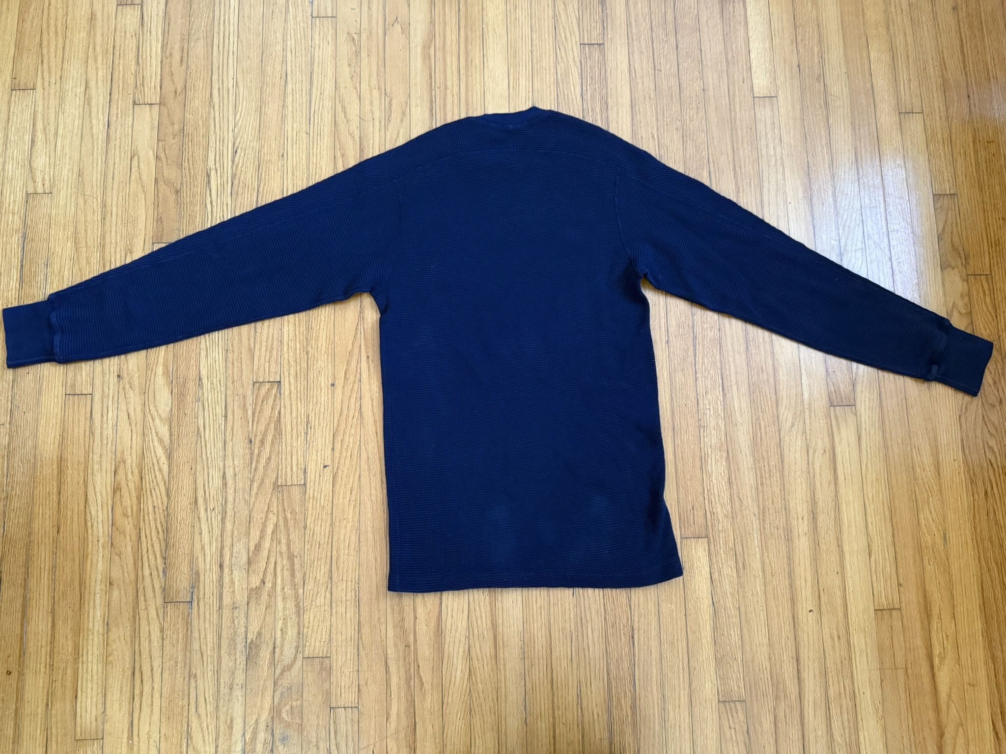 Richardson Richardson Waffle Knit Thermal Long Sleeve – Navy- Size S Size US S / EU 44-46 / 1 - 5 Thumbnail