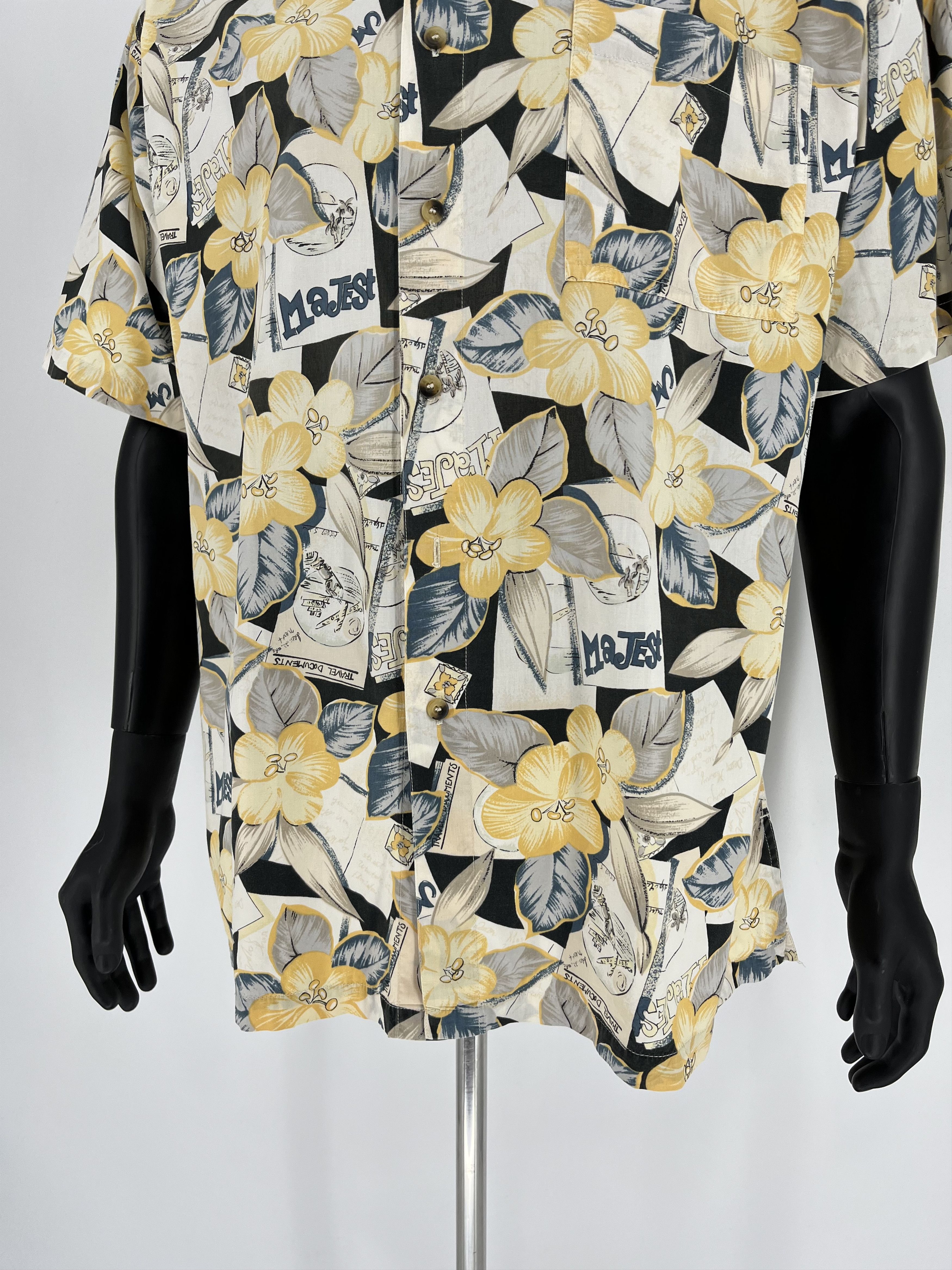 Vintage Vintage Art Streetwear Hawaiian Travis Scott style Size US L / EU 52-54 / 3 - 6 Thumbnail
