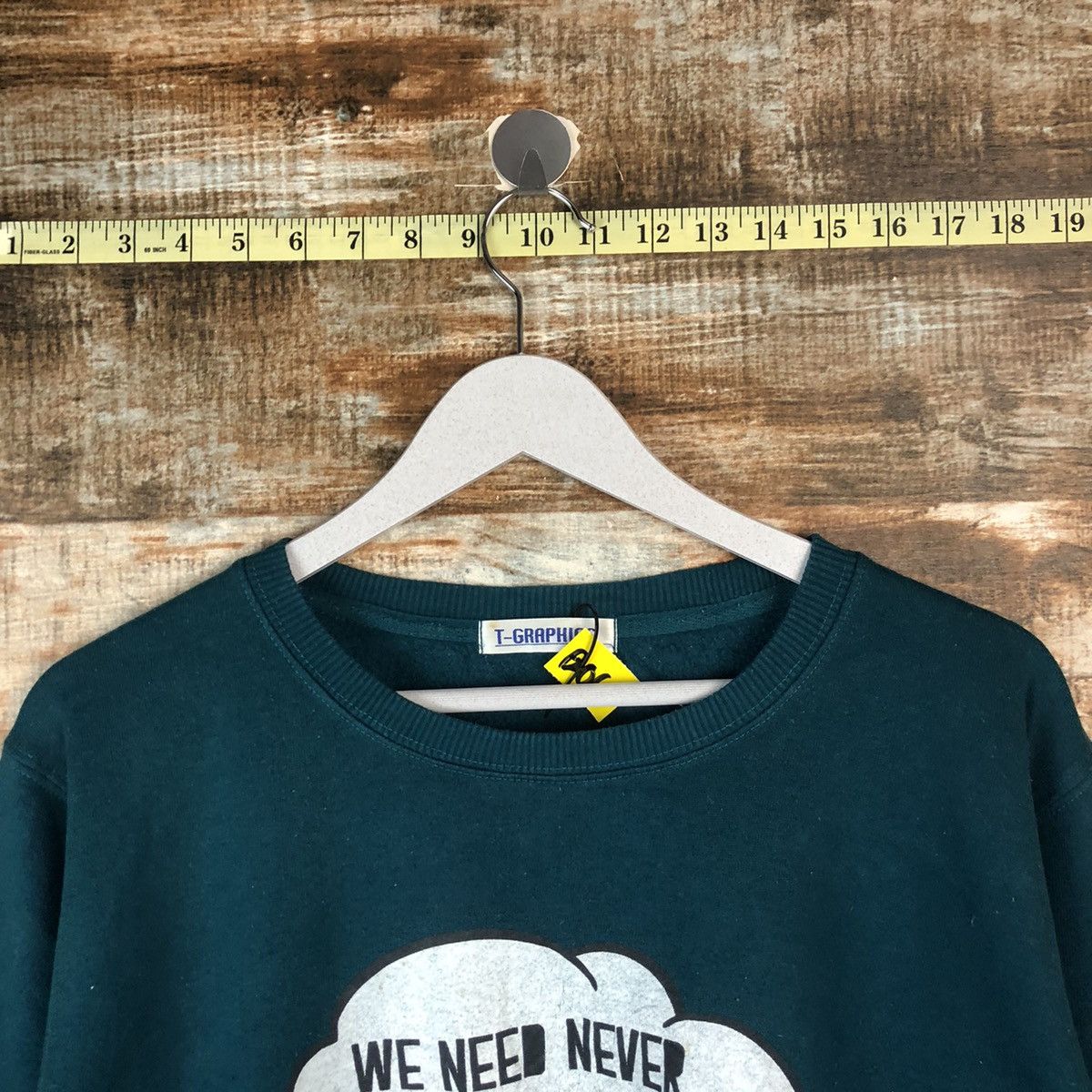 Homespun Knitwear × Japanese Brand T Graphics Green sweatshirt #A2062 Size M / US 6-8 / IT 42-44 - 4 Thumbnail