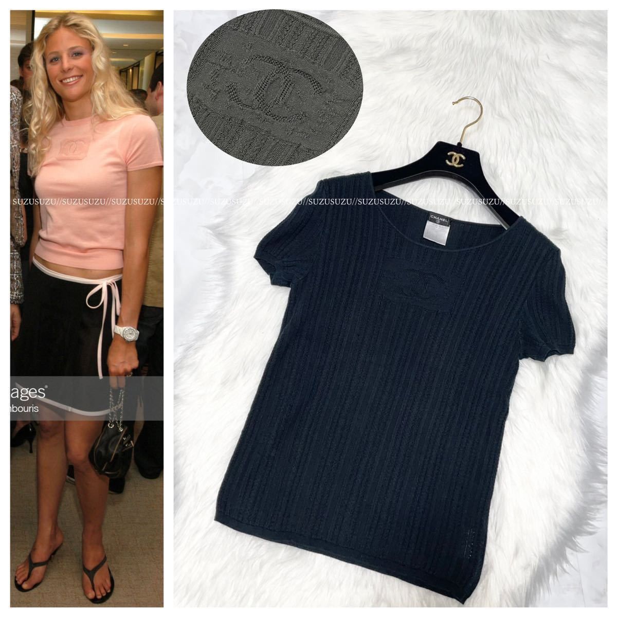 トップス CHANEL coco mark knit best 42 Chanel 2024 Cruise Coco Mark Button Knit Cardigan – Fashion